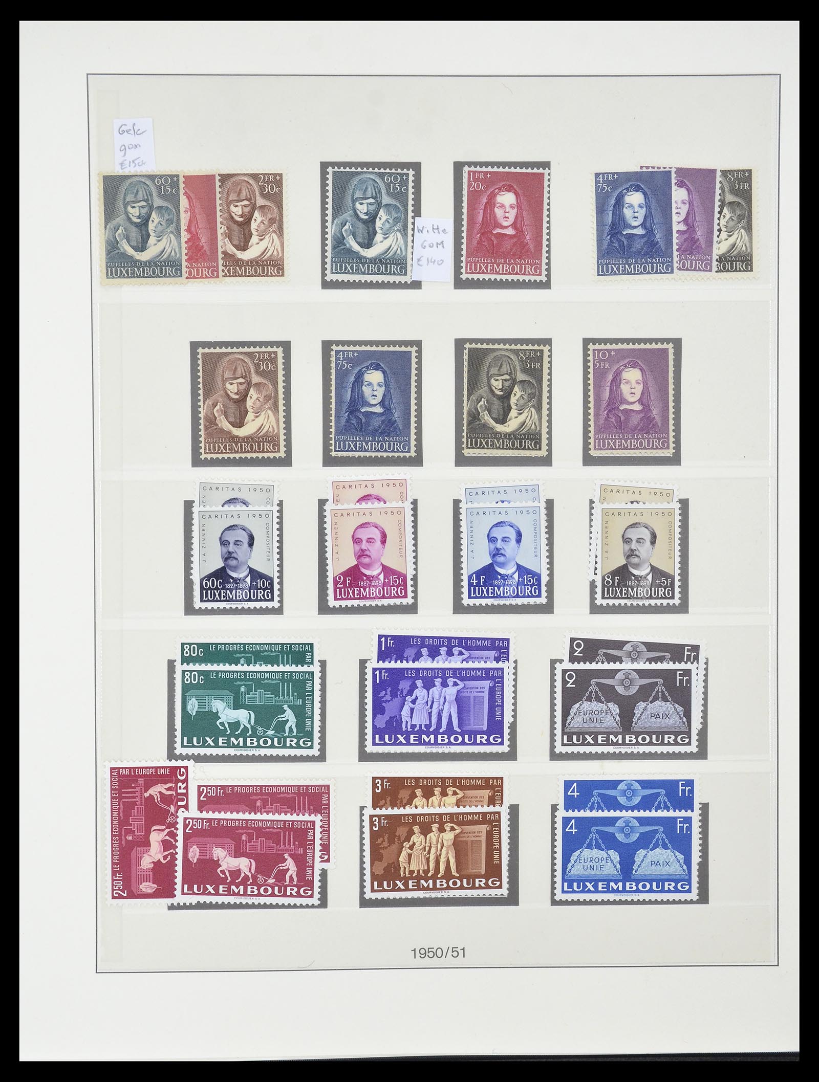 34620 060 - Postzegelverzameling 34620 Luxemburg 1906-2010.