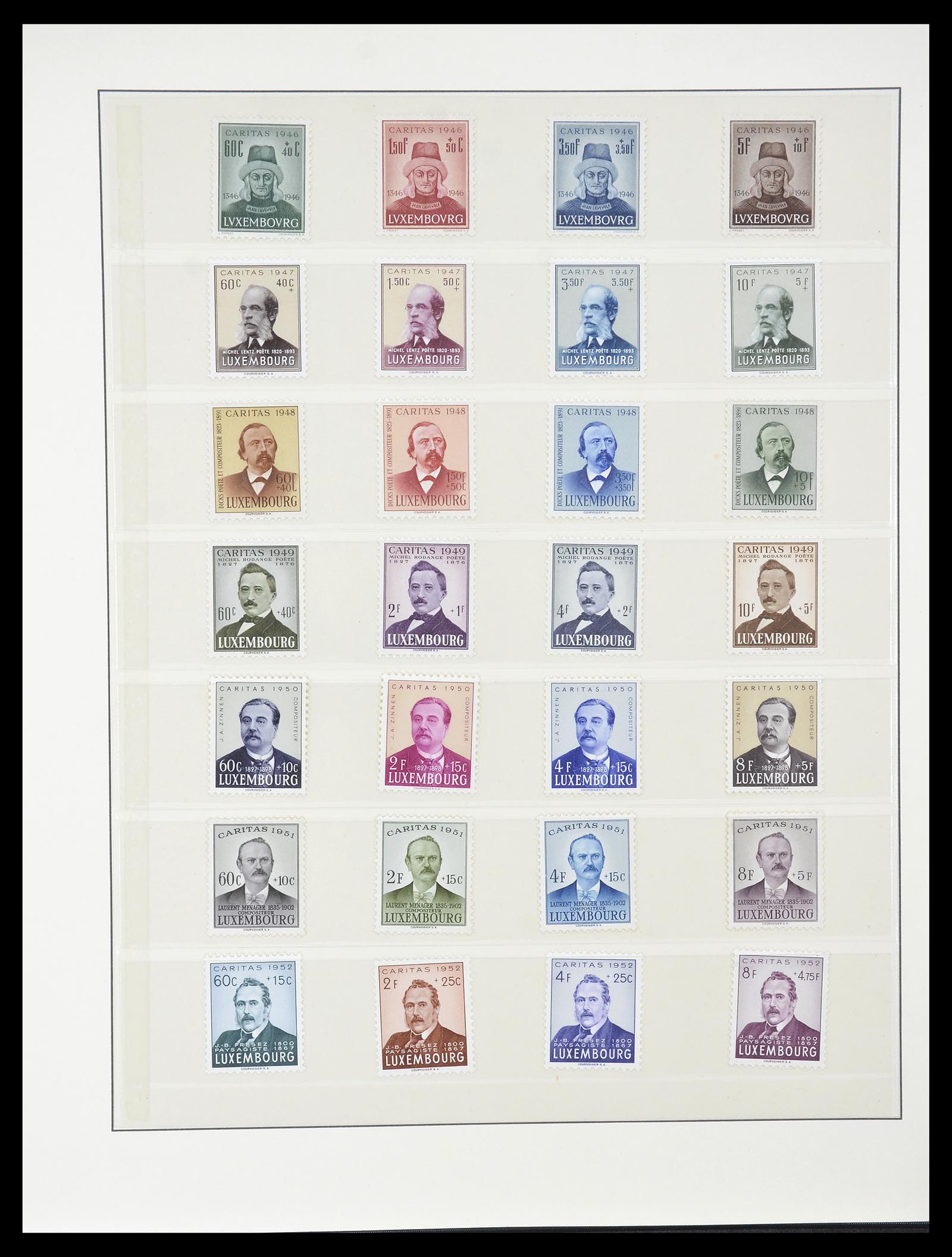 34620 063 - Postzegelverzameling 34620 Luxemburg 1906-2010.