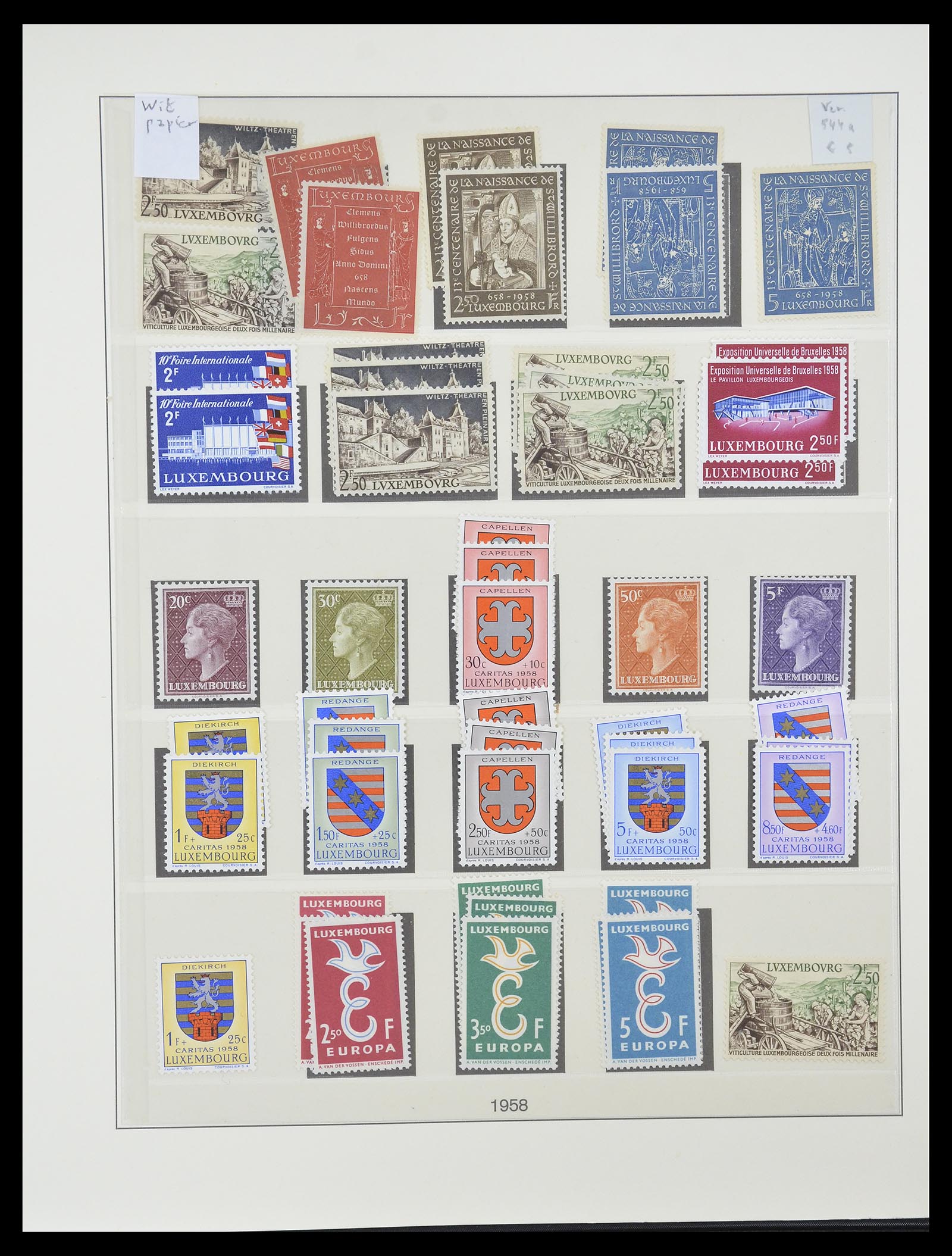 34620 070 - Postzegelverzameling 34620 Luxemburg 1906-2010.