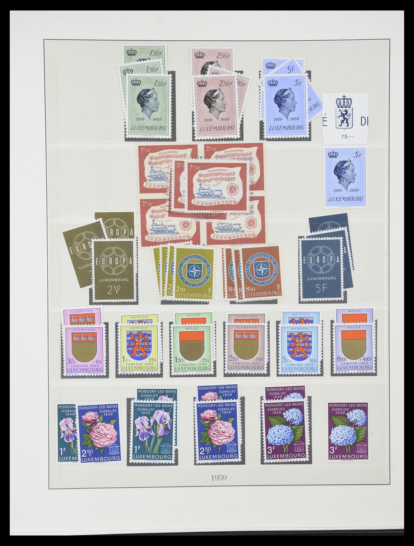 34620 071 - Postzegelverzameling 34620 Luxemburg 1906-2010.