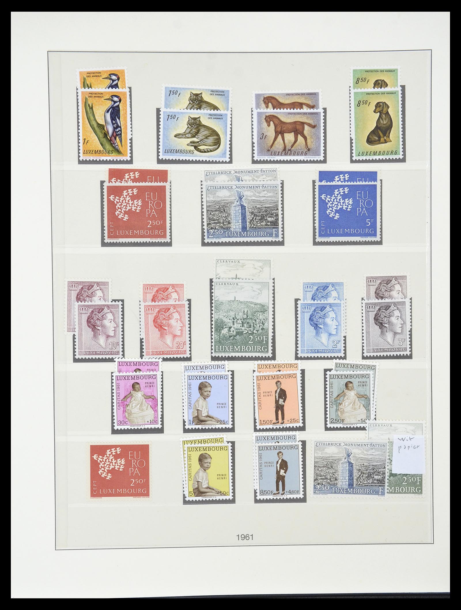 34620 075 - Postzegelverzameling 34620 Luxemburg 1906-2010.
