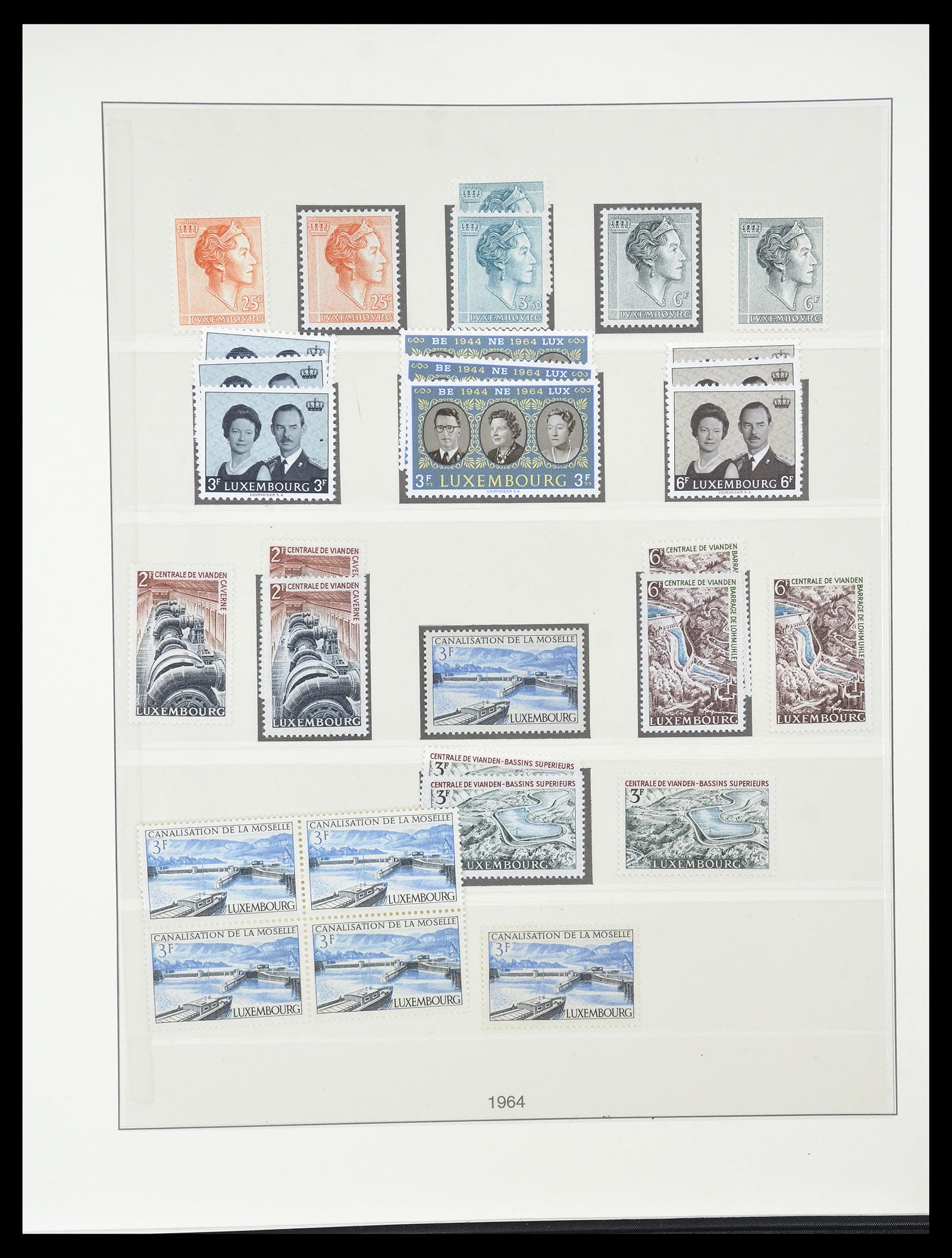34620 079 - Postzegelverzameling 34620 Luxemburg 1906-2010.