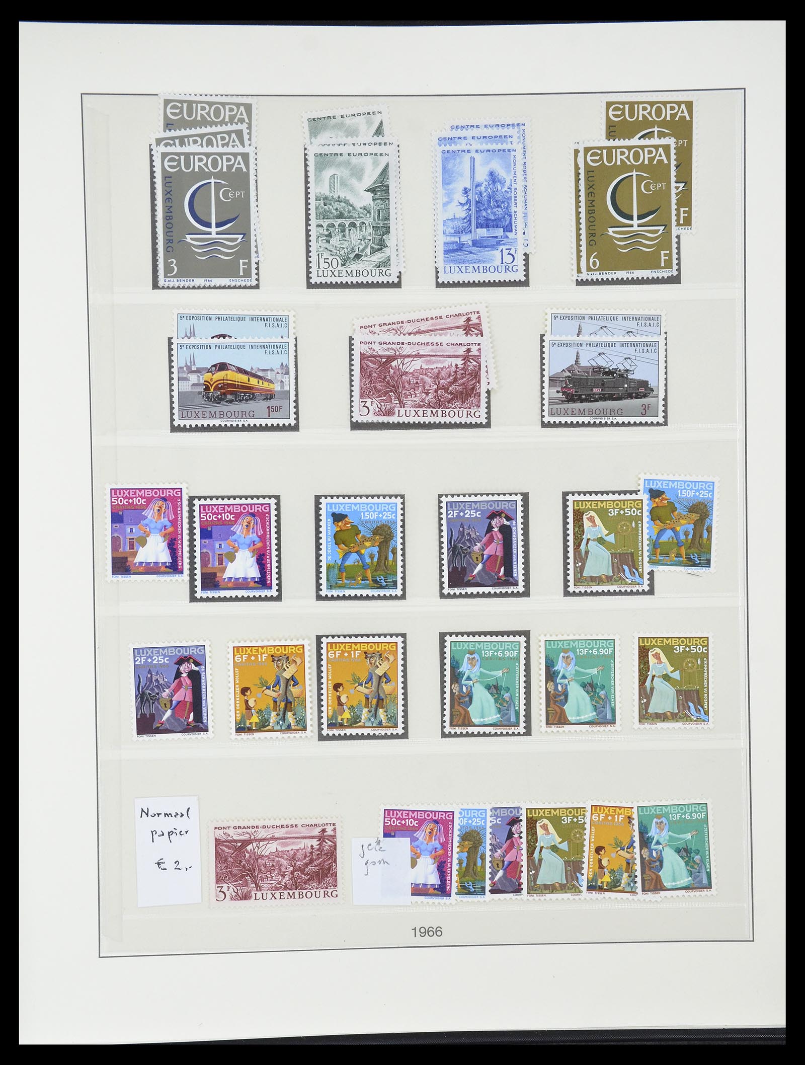34620 086 - Postzegelverzameling 34620 Luxemburg 1906-2010.