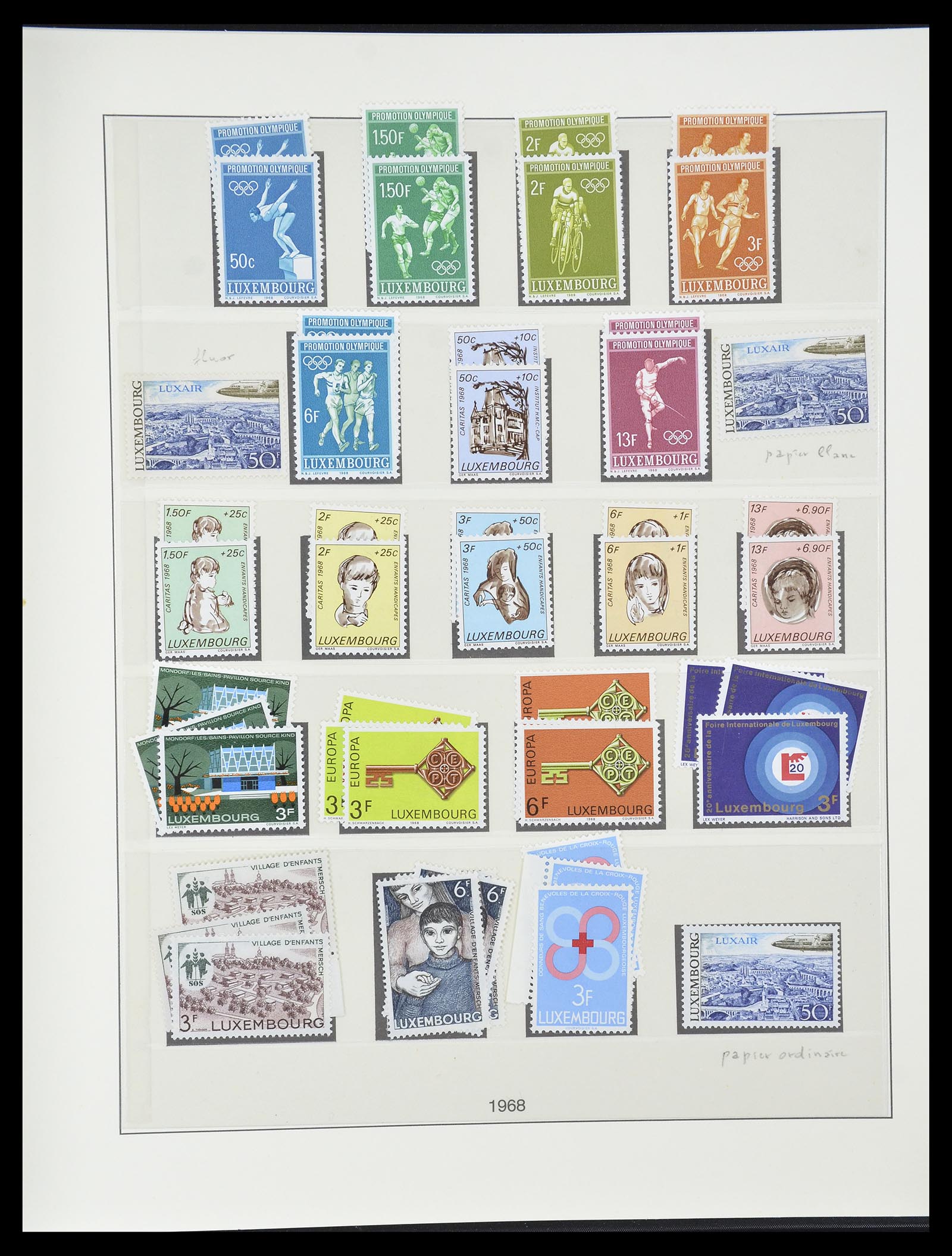 34620 089 - Postzegelverzameling 34620 Luxemburg 1906-2010.