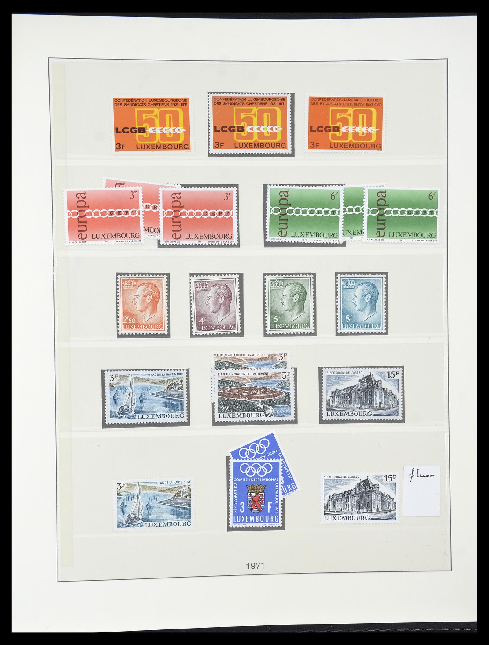 34620 094 - Postzegelverzameling 34620 Luxemburg 1906-2010.