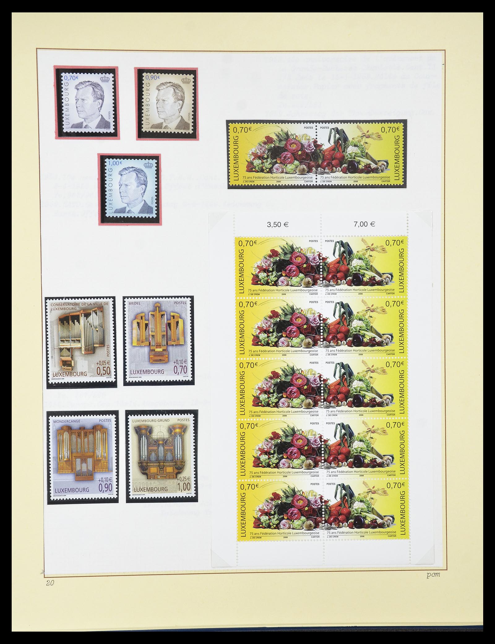 34620 189 - Postzegelverzameling 34620 Luxemburg 1906-2010.