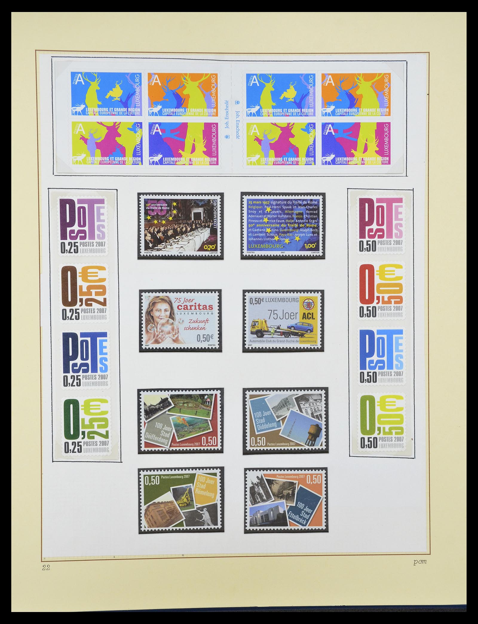 34620 191 - Postzegelverzameling 34620 Luxemburg 1906-2010.
