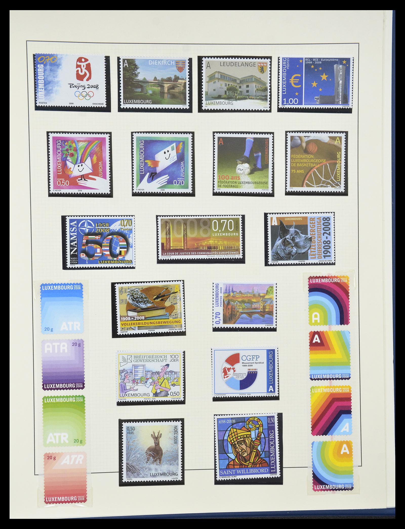 34620 197 - Postzegelverzameling 34620 Luxemburg 1906-2010.