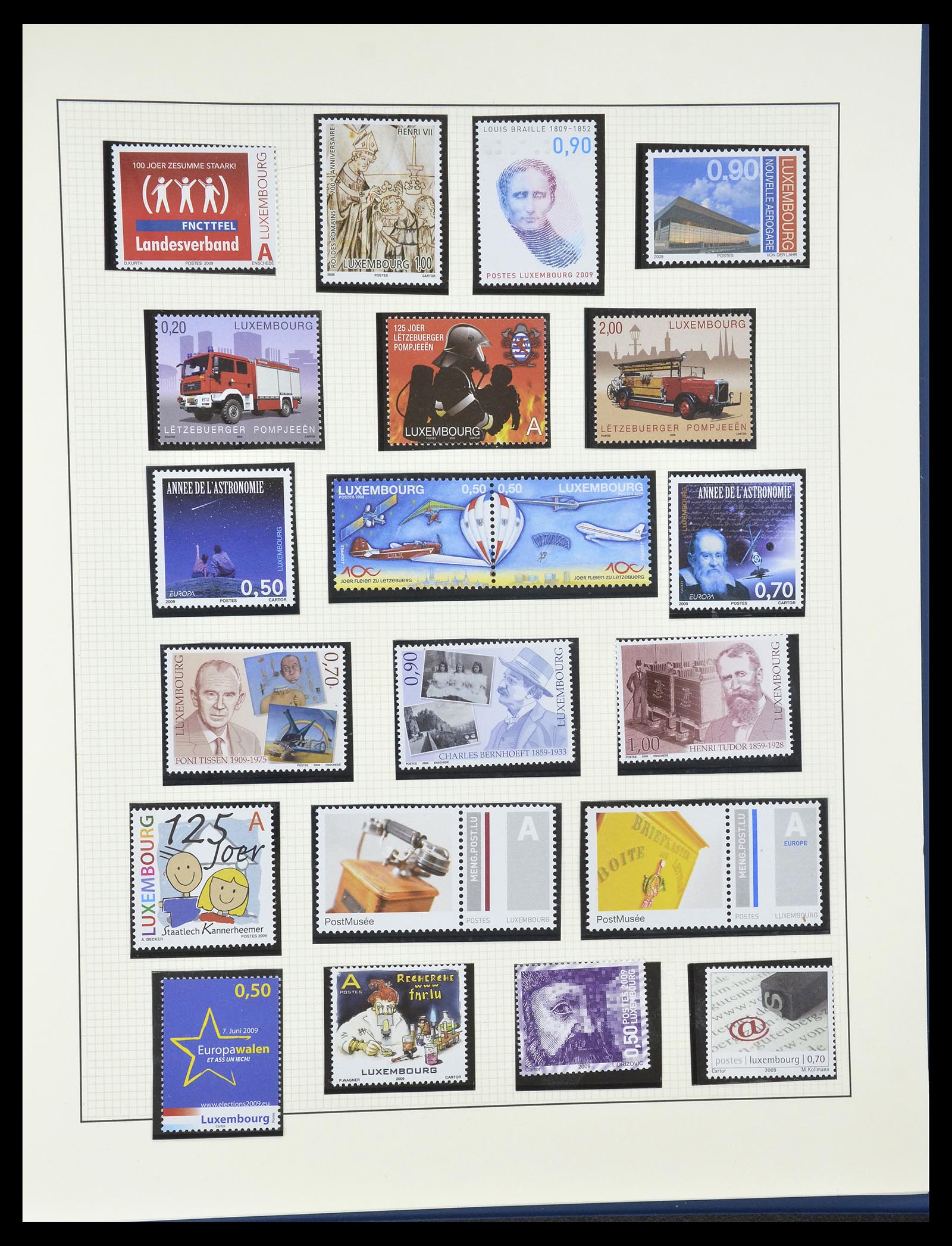 34620 198 - Postzegelverzameling 34620 Luxemburg 1906-2010.