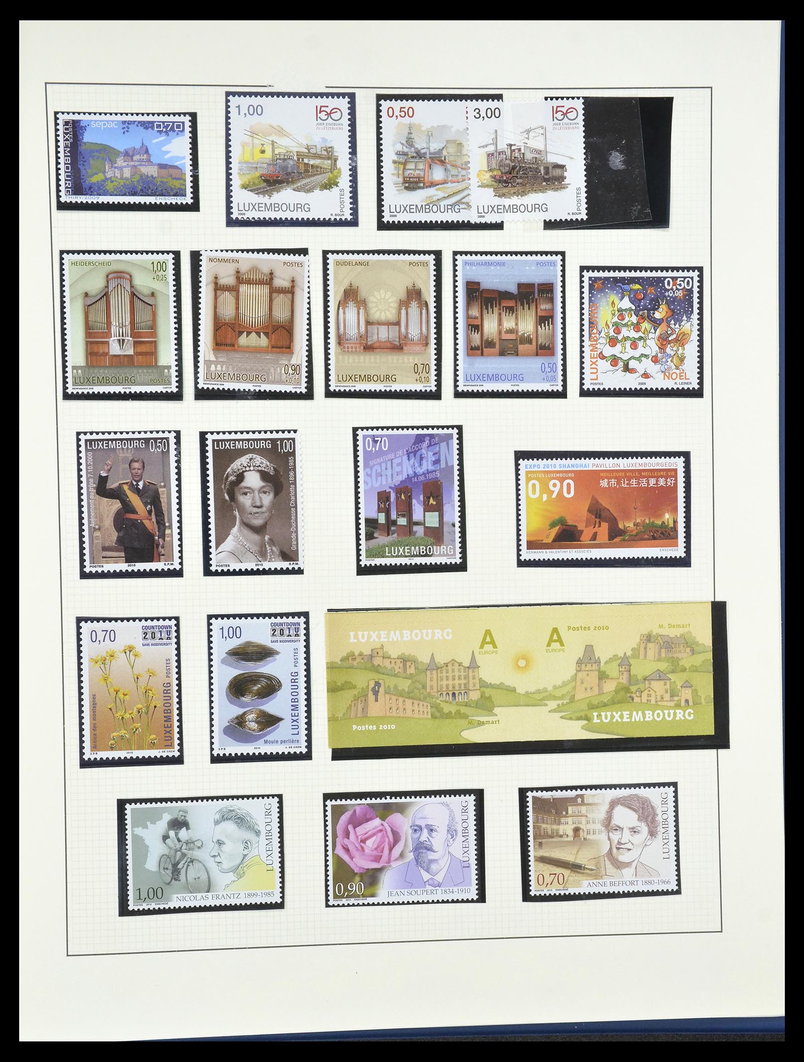 34620 199 - Postzegelverzameling 34620 Luxemburg 1906-2010.