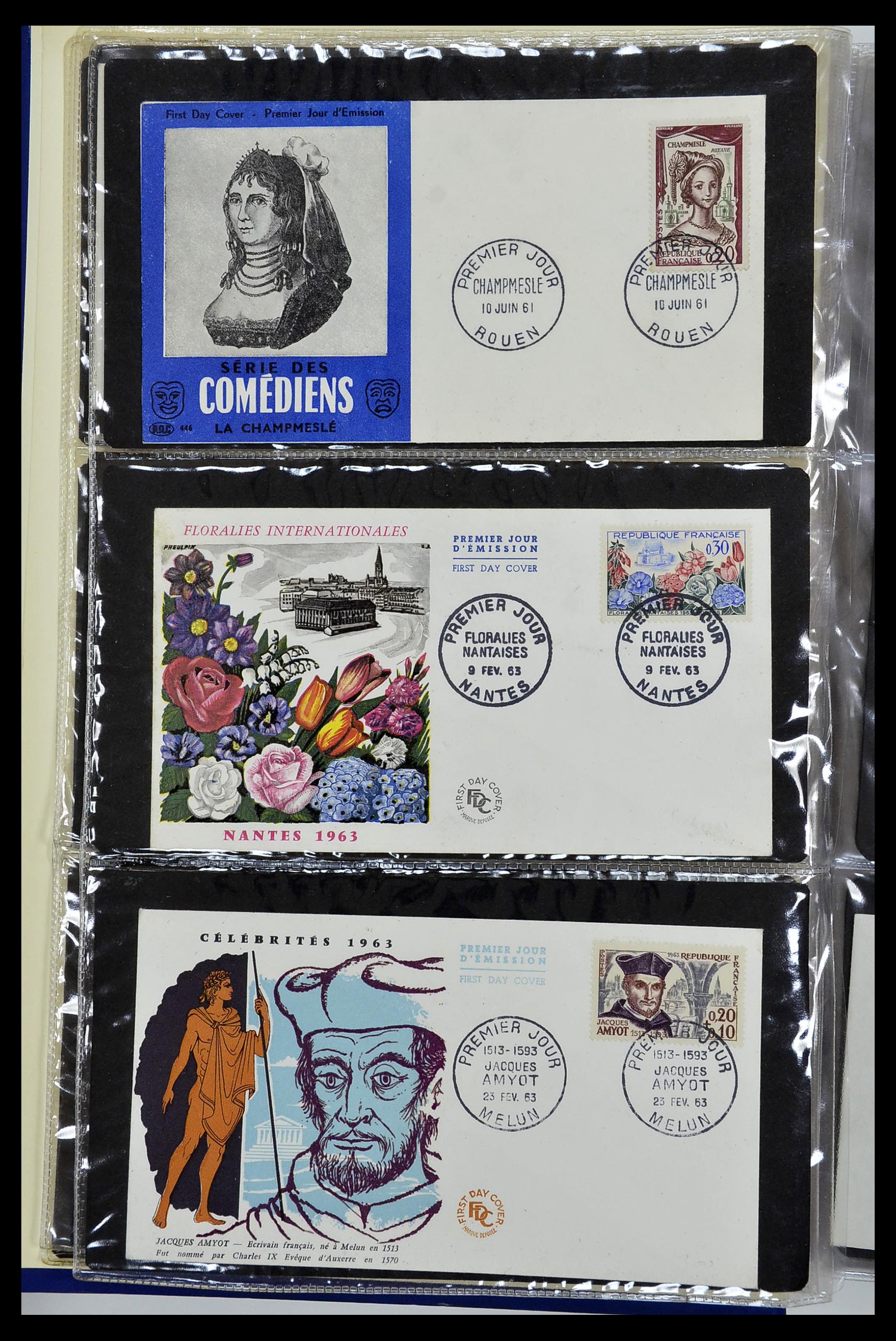 34621 006 - Postzegelverzameling 34621 Frankrijk FDC's 1956-1982.