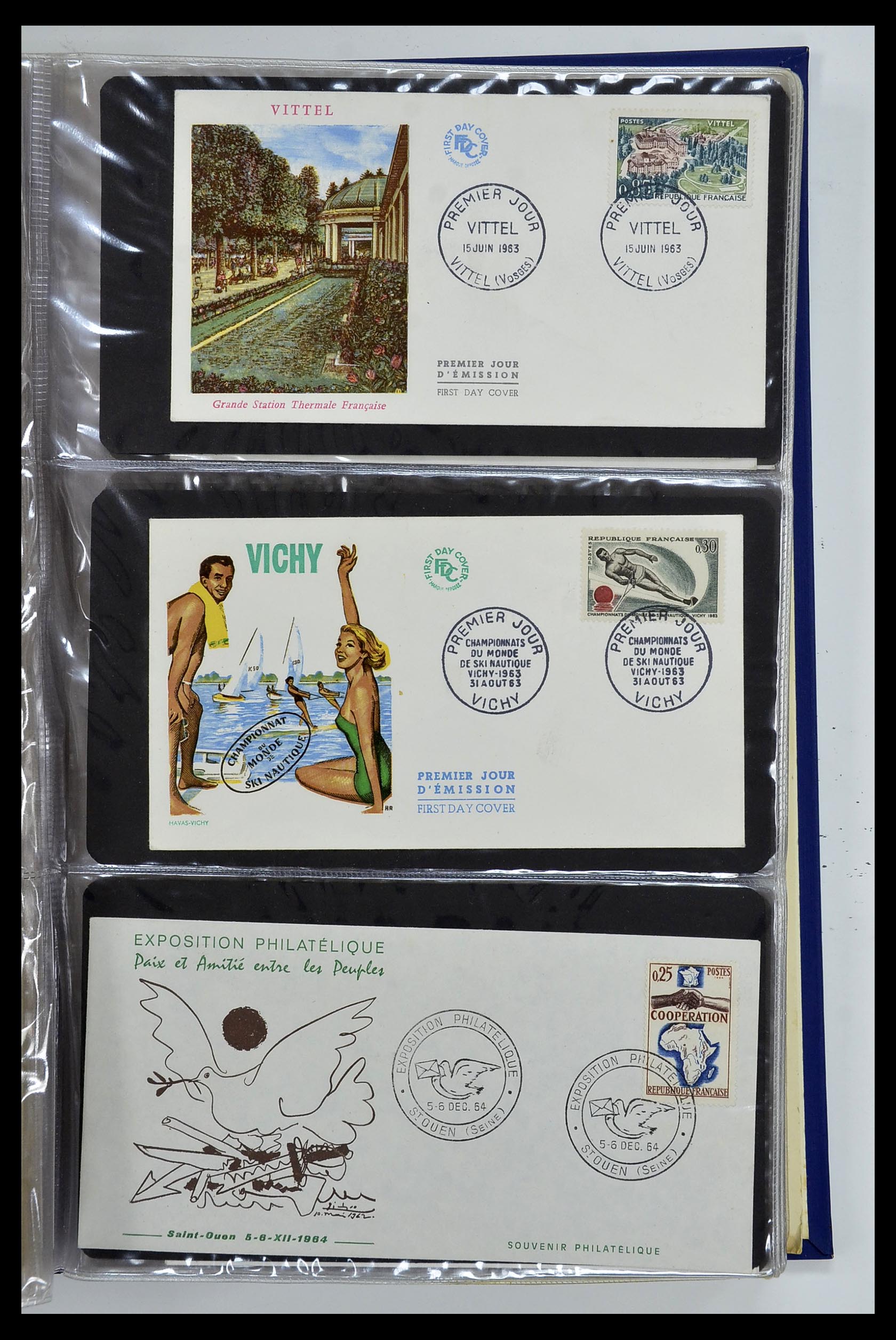 34621 007 - Postzegelverzameling 34621 Frankrijk FDC's 1956-1982.