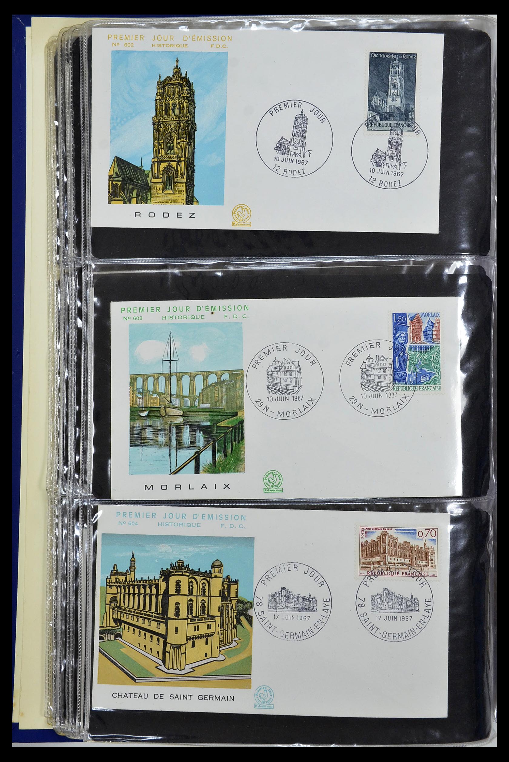 34621 018 - Postzegelverzameling 34621 Frankrijk FDC's 1956-1982.