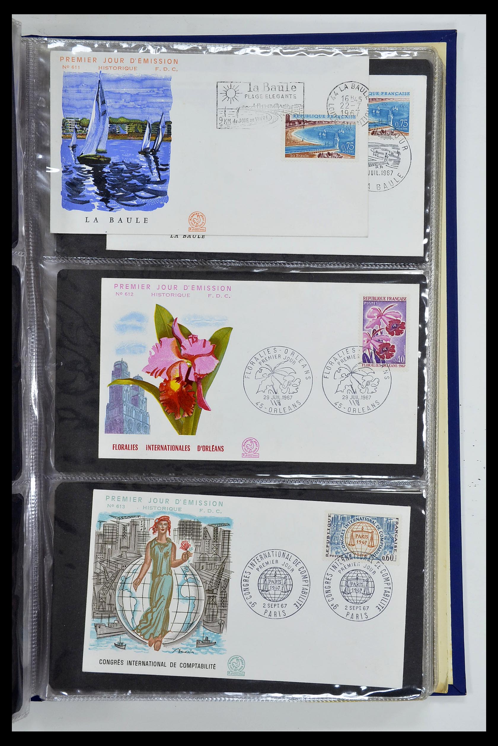 34621 021 - Stamp Collection 34621 France FDC's 1956-1982.