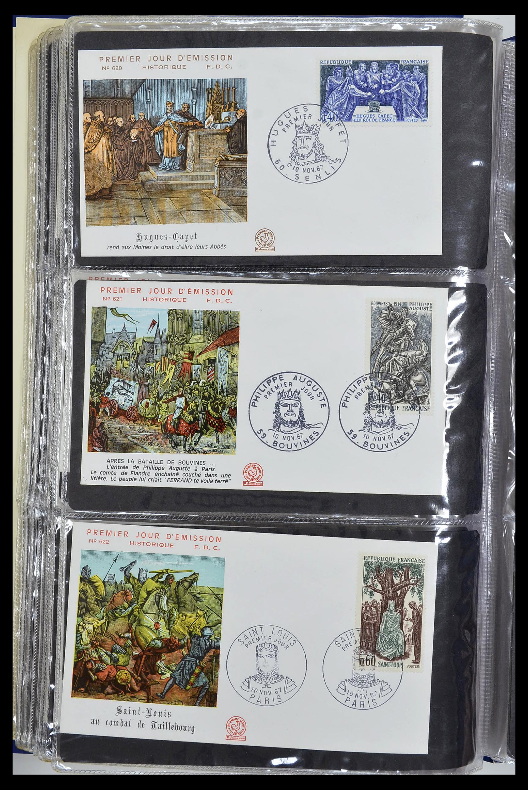 34621 024 - Stamp Collection 34621 France FDC's 1956-1982.