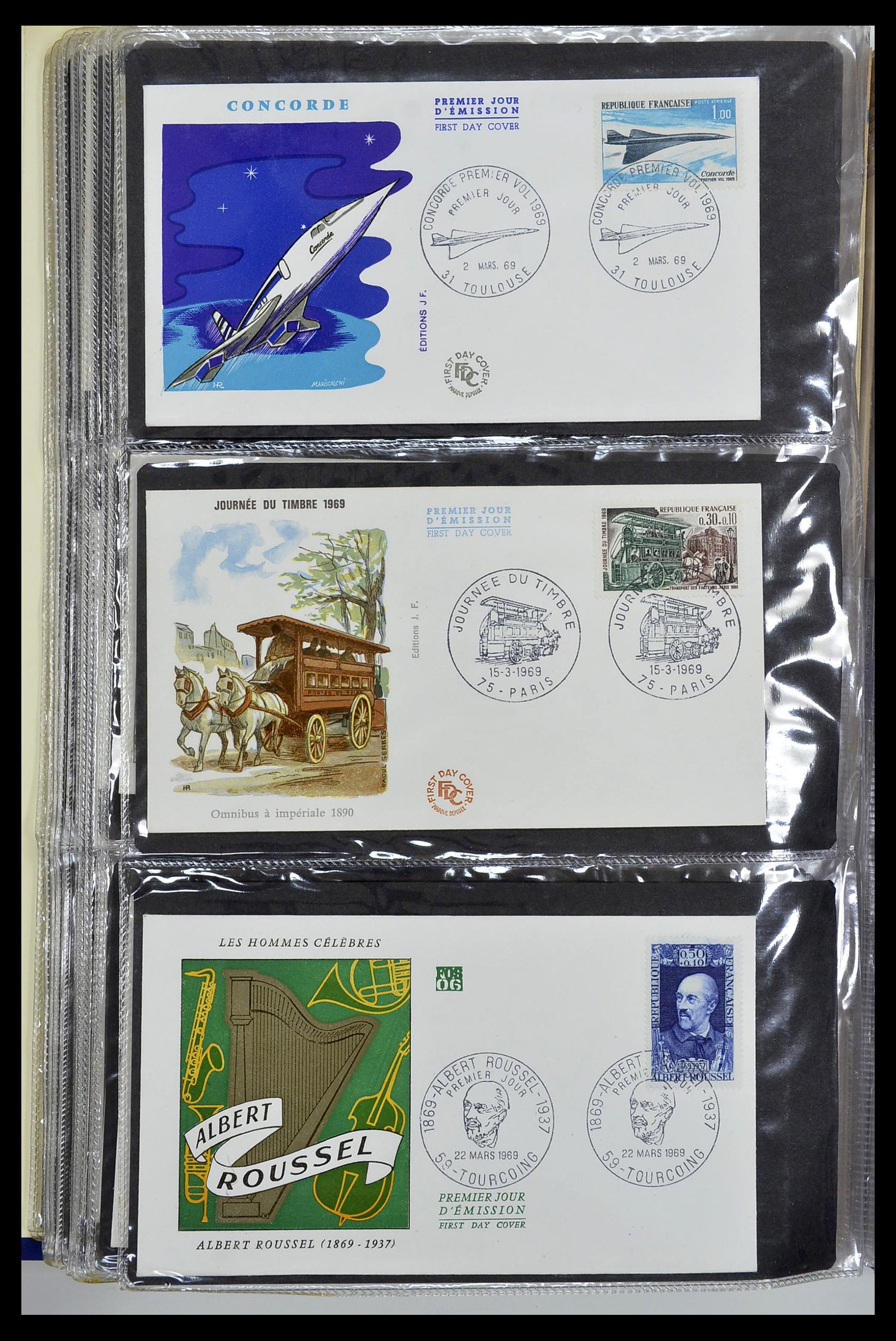 34621 028 - Stamp Collection 34621 France FDC's 1956-1982.
