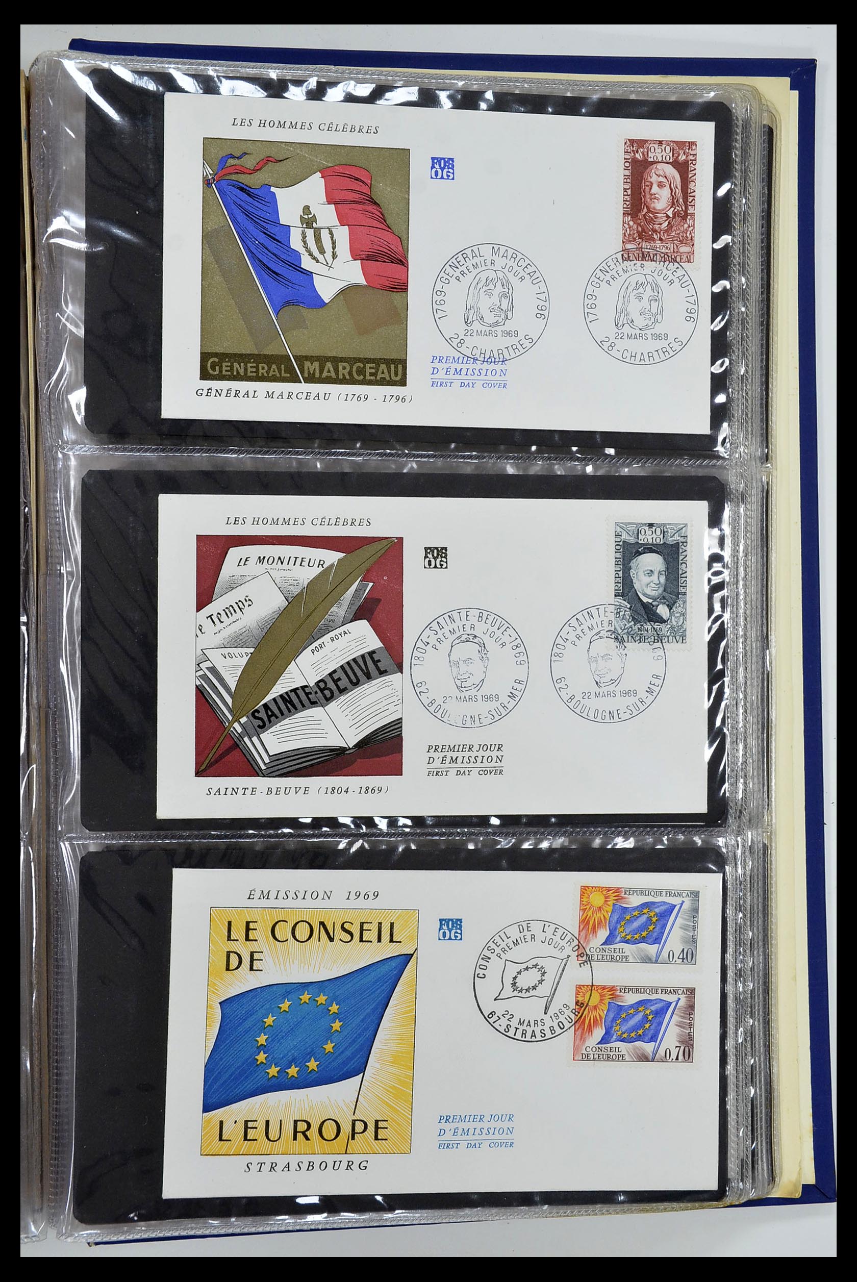 34621 029 - Stamp Collection 34621 France FDC's 1956-1982.