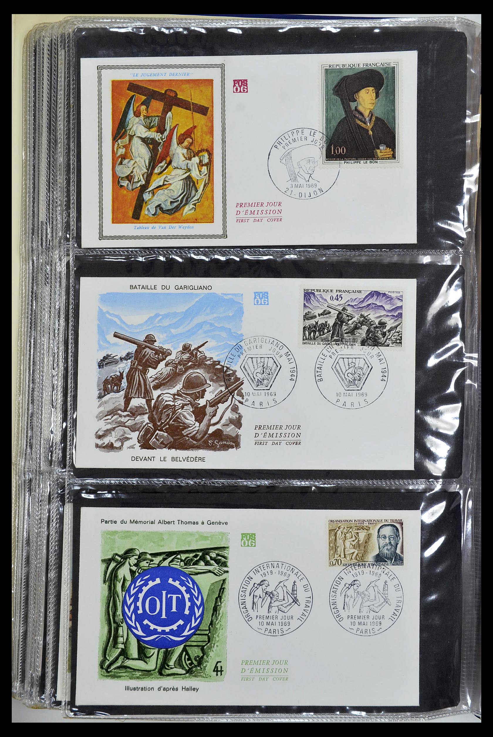34621 033 - Stamp Collection 34621 France FDC's 1956-1982.