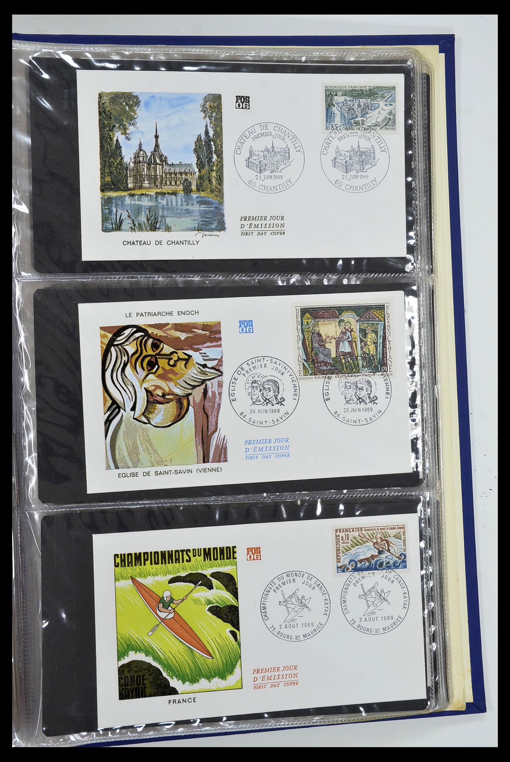 34621 035 - Stamp Collection 34621 France FDC's 1956-1982.
