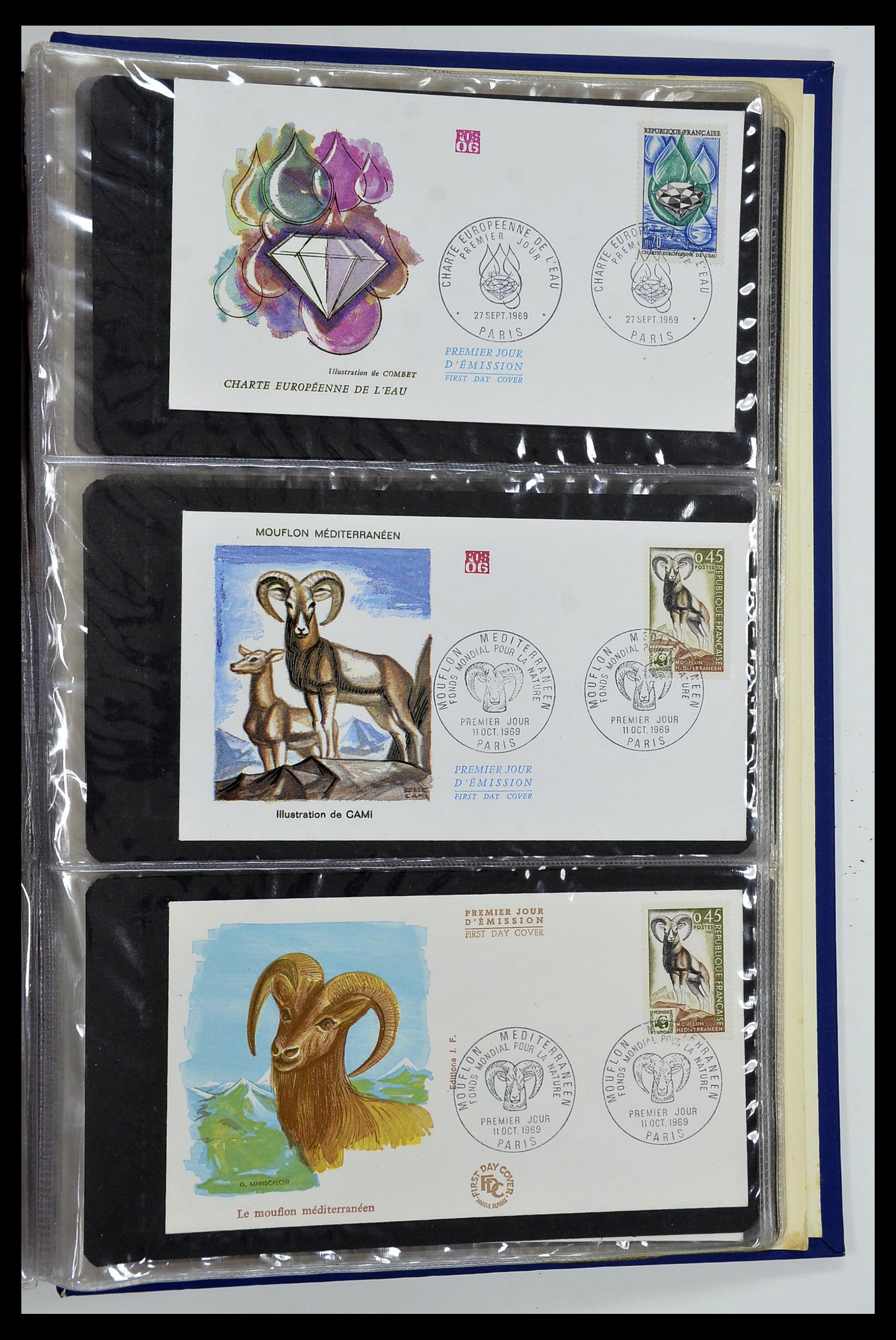 34621 037 - Stamp Collection 34621 France FDC's 1956-1982.