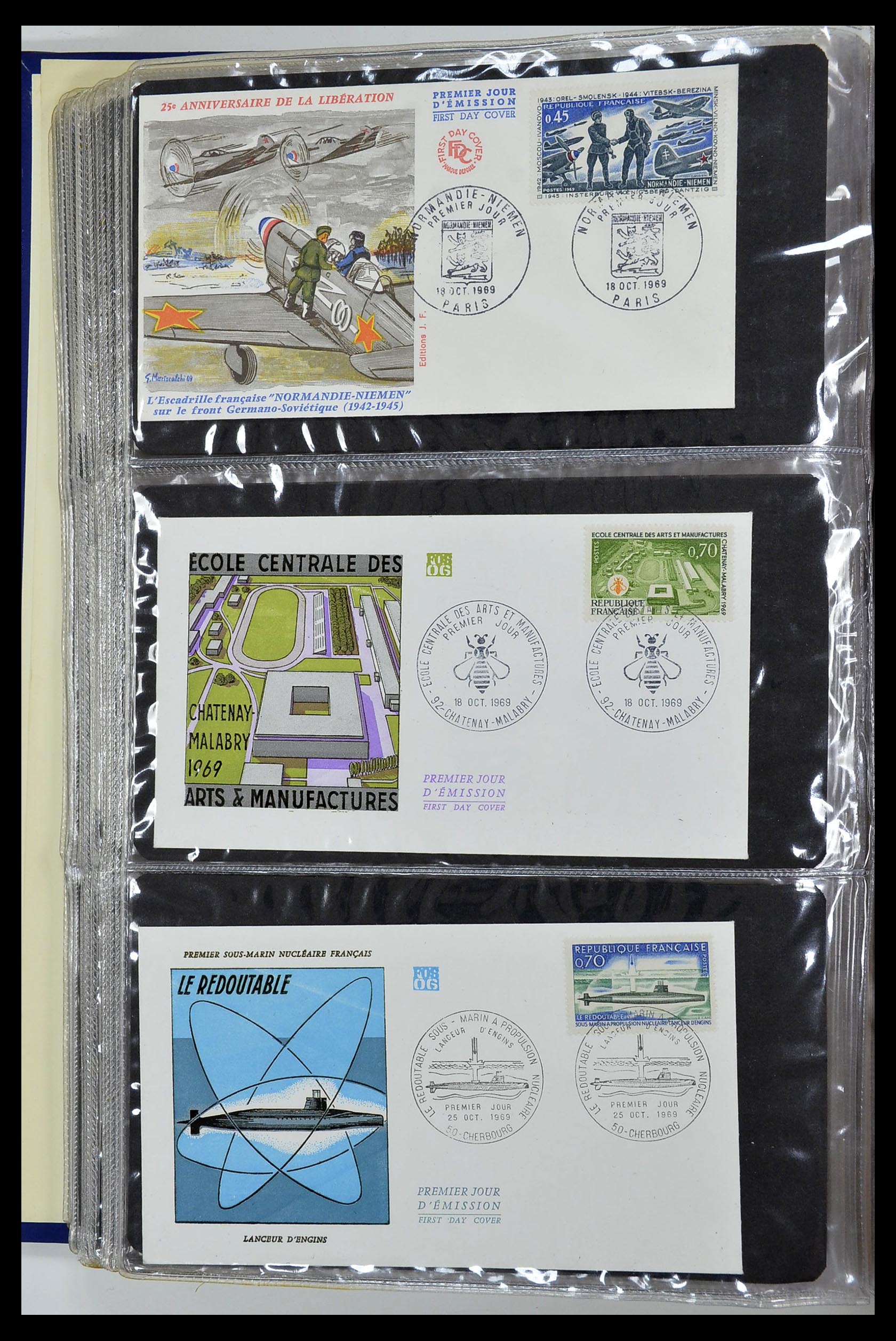 34621 039 - Stamp Collection 34621 France FDC's 1956-1982.