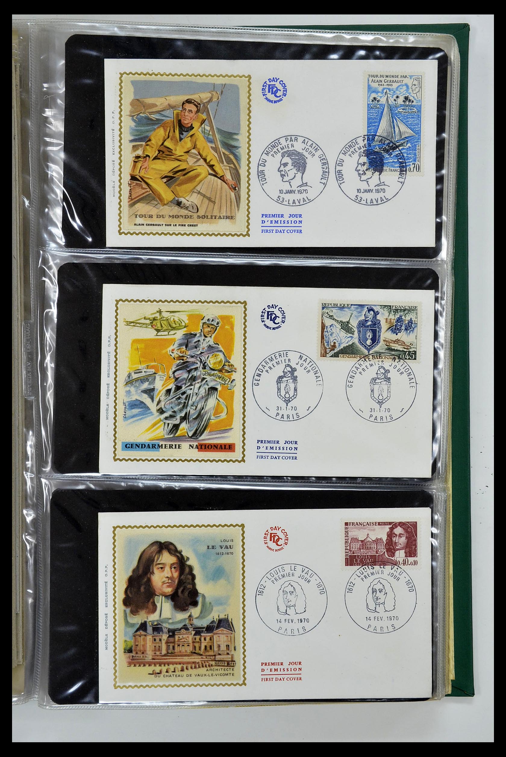 34621 042 - Stamp Collection 34621 France FDC's 1956-1982.