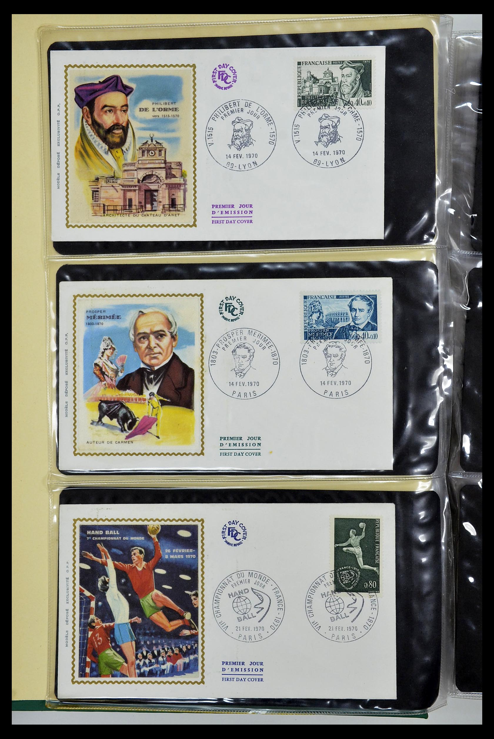 34621 043 - Stamp Collection 34621 France FDC's 1956-1982.