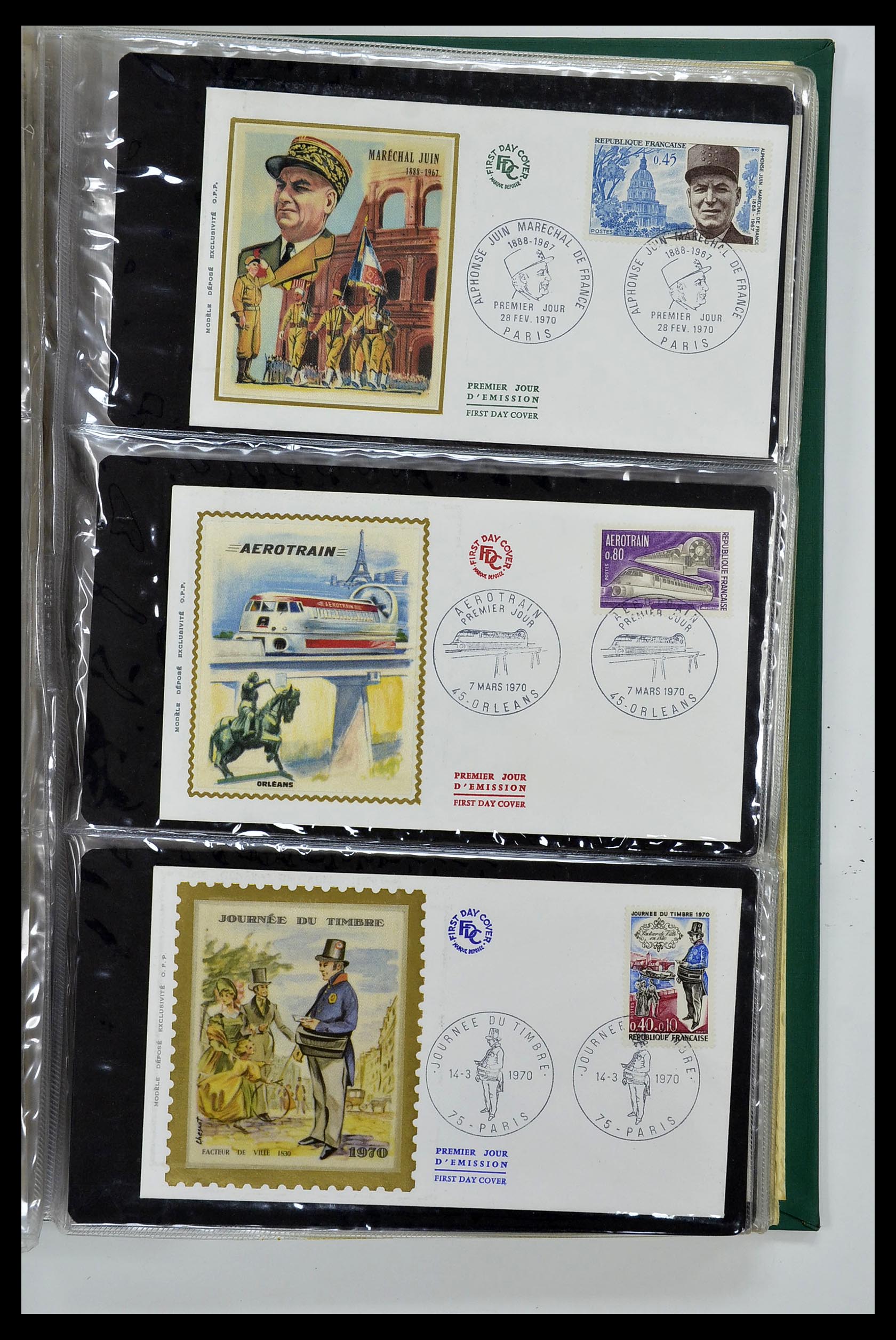 34621 044 - Stamp Collection 34621 France FDC's 1956-1982.