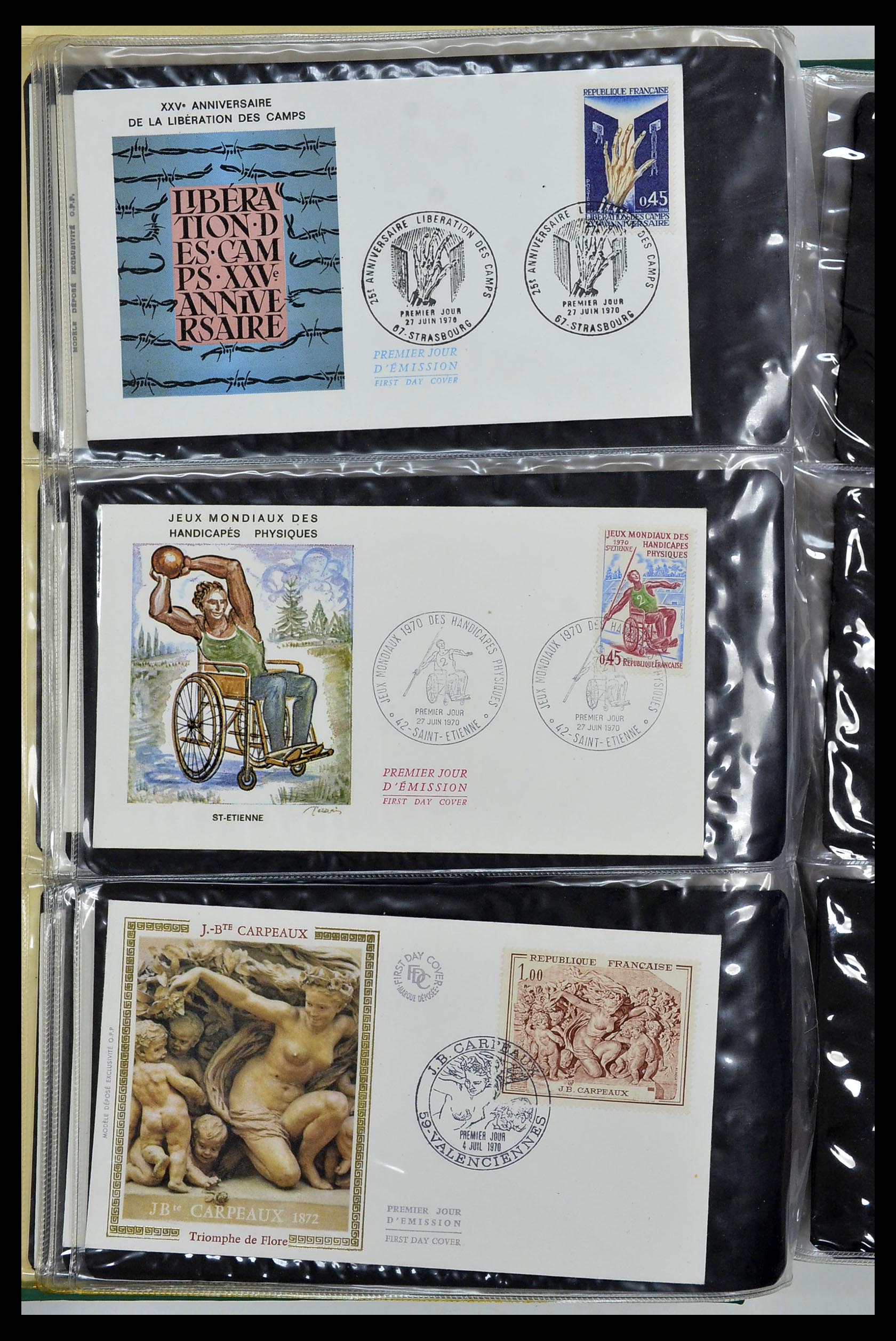 34621 051 - Stamp Collection 34621 France FDC's 1956-1982.