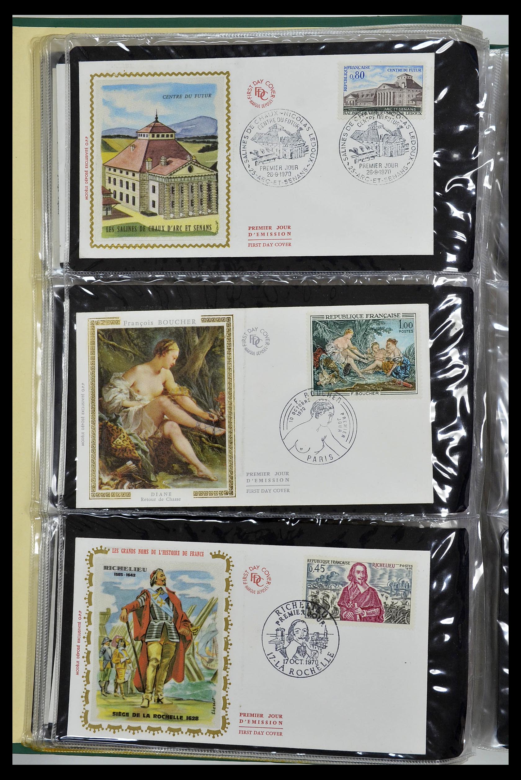 34621 053 - Stamp Collection 34621 France FDC's 1956-1982.