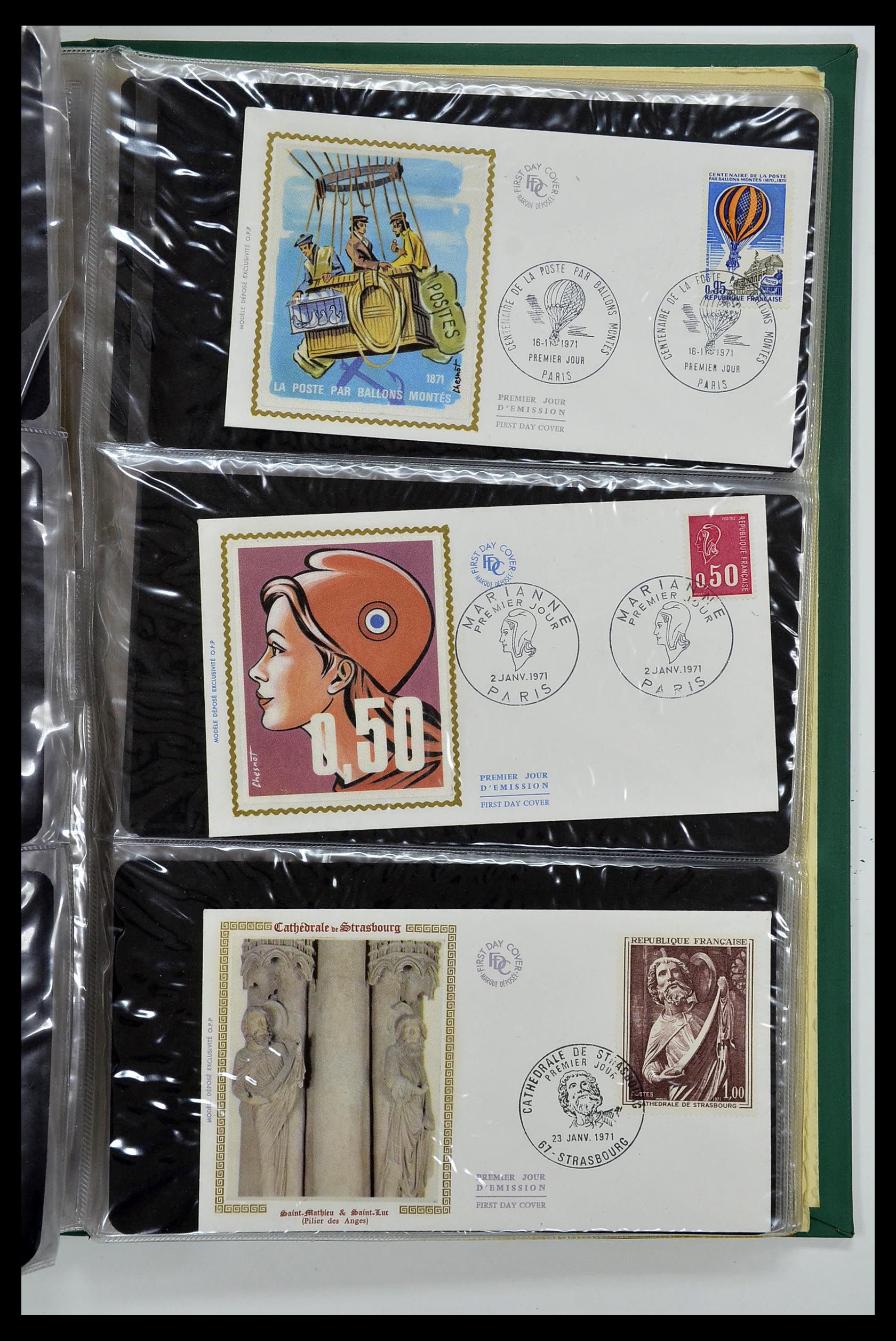 34621 058 - Stamp Collection 34621 France FDC's 1956-1982.