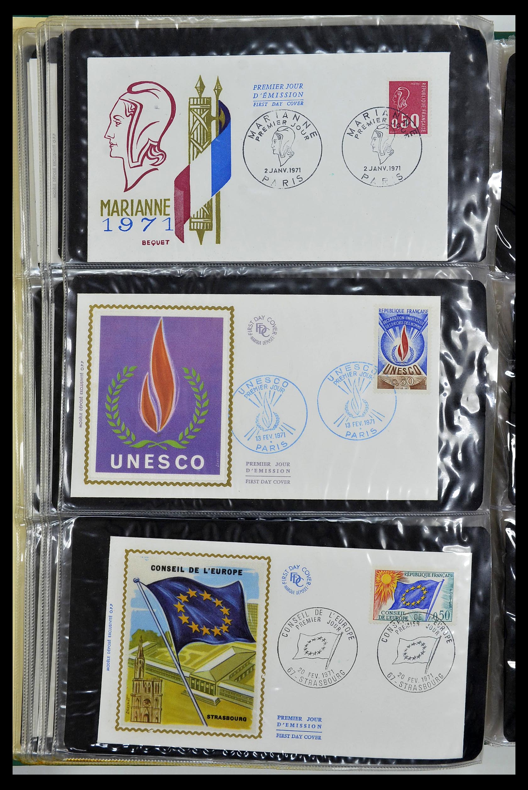 34621 059 - Stamp Collection 34621 France FDC's 1956-1982.