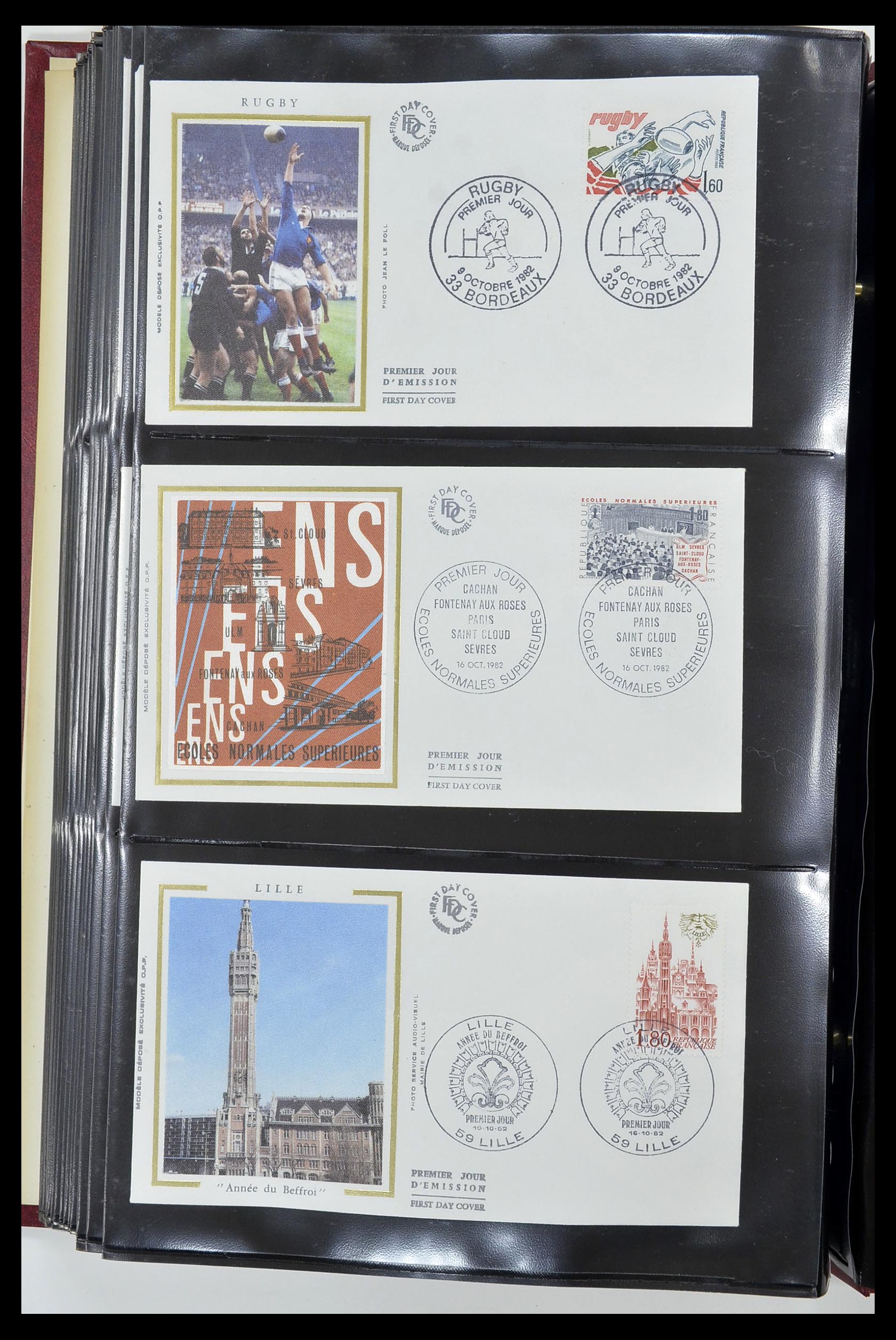 34621 241 - Postzegelverzameling 34621 Frankrijk FDC's 1956-1982.