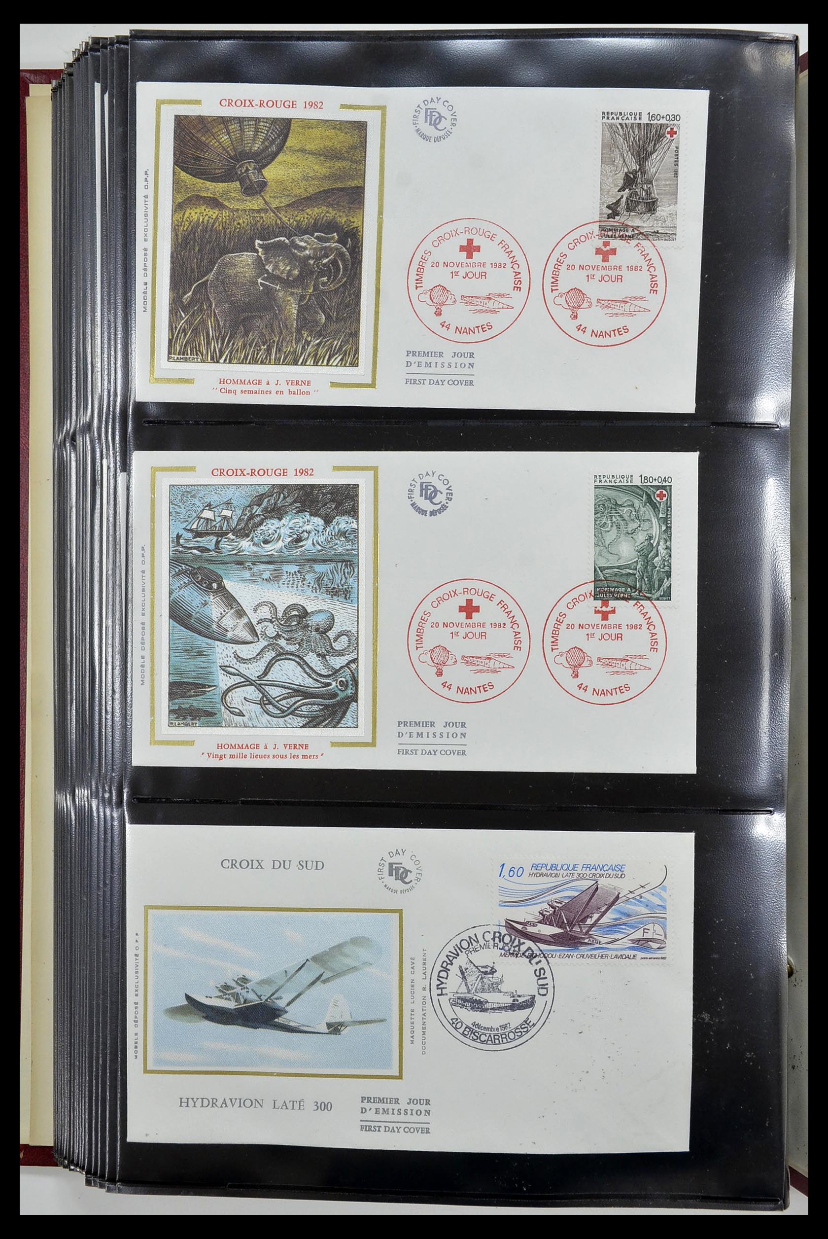 34621 245 - Stamp Collection 34621 France FDC's 1956-1982.