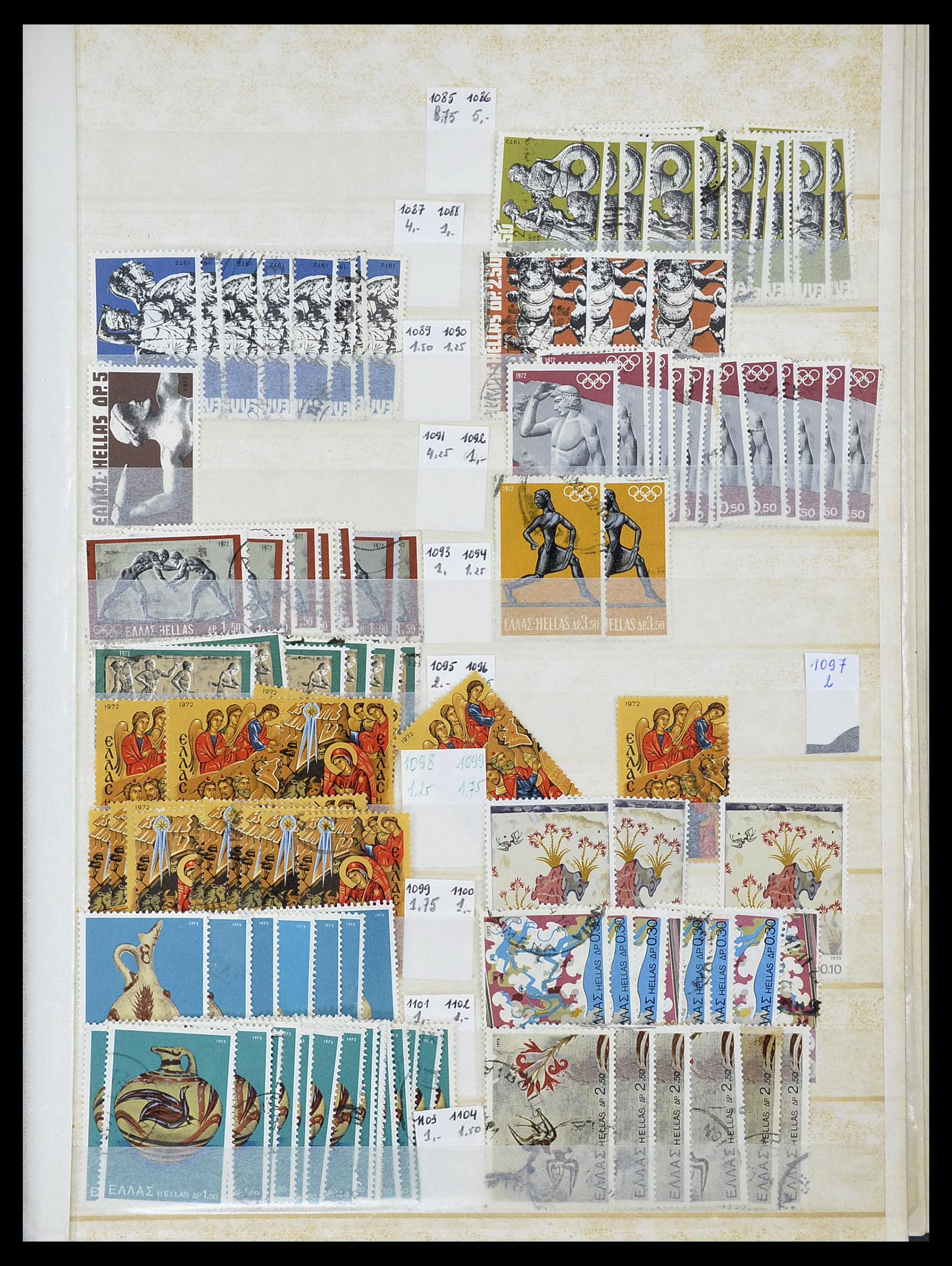 34623 056 - Postzegelverzameling 34623 Griekenland 1861-1979.
