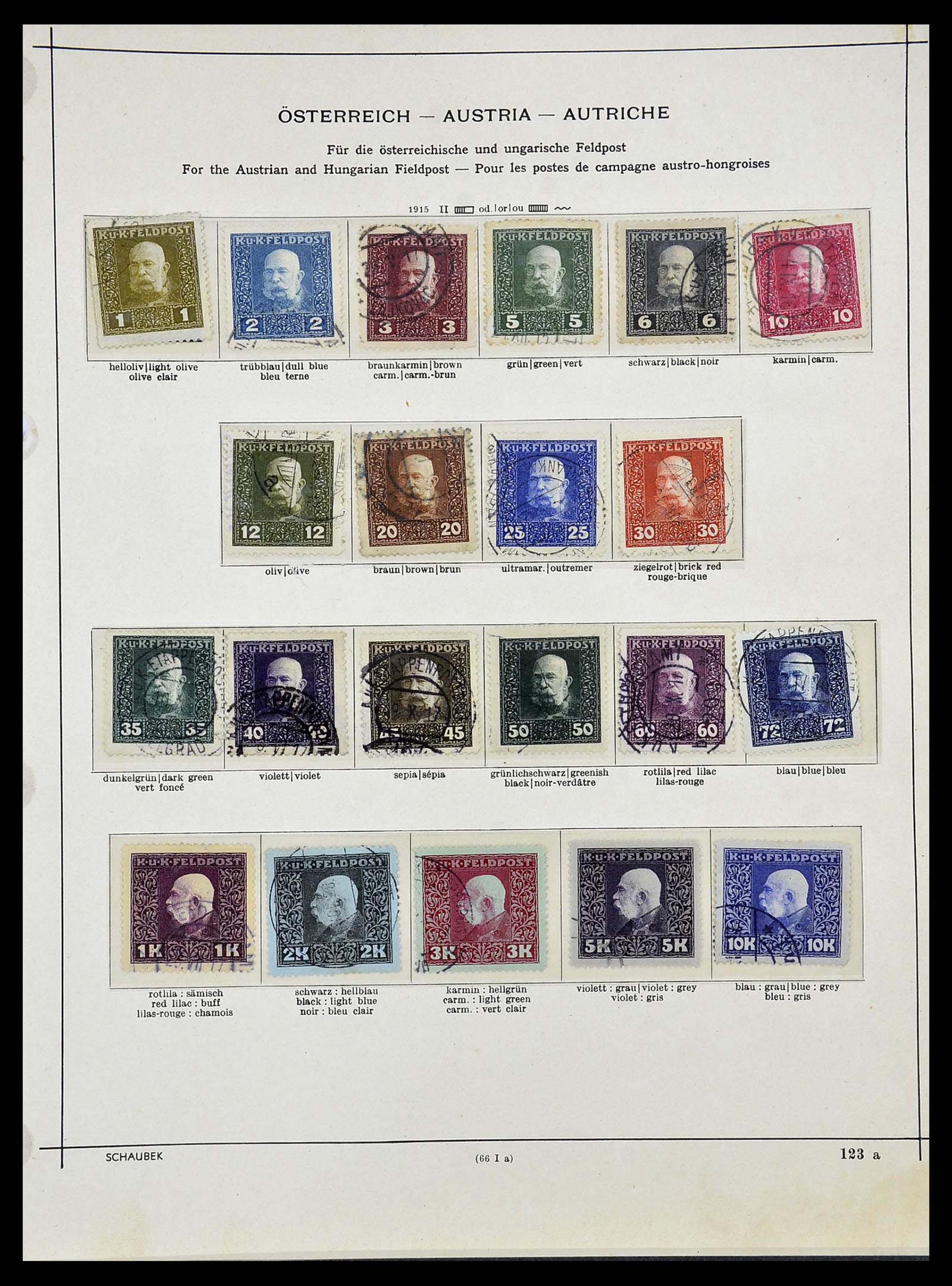 34624 002 - Postzegelverzameling 34624 Oostenrijkse gebieden 1850-1918.