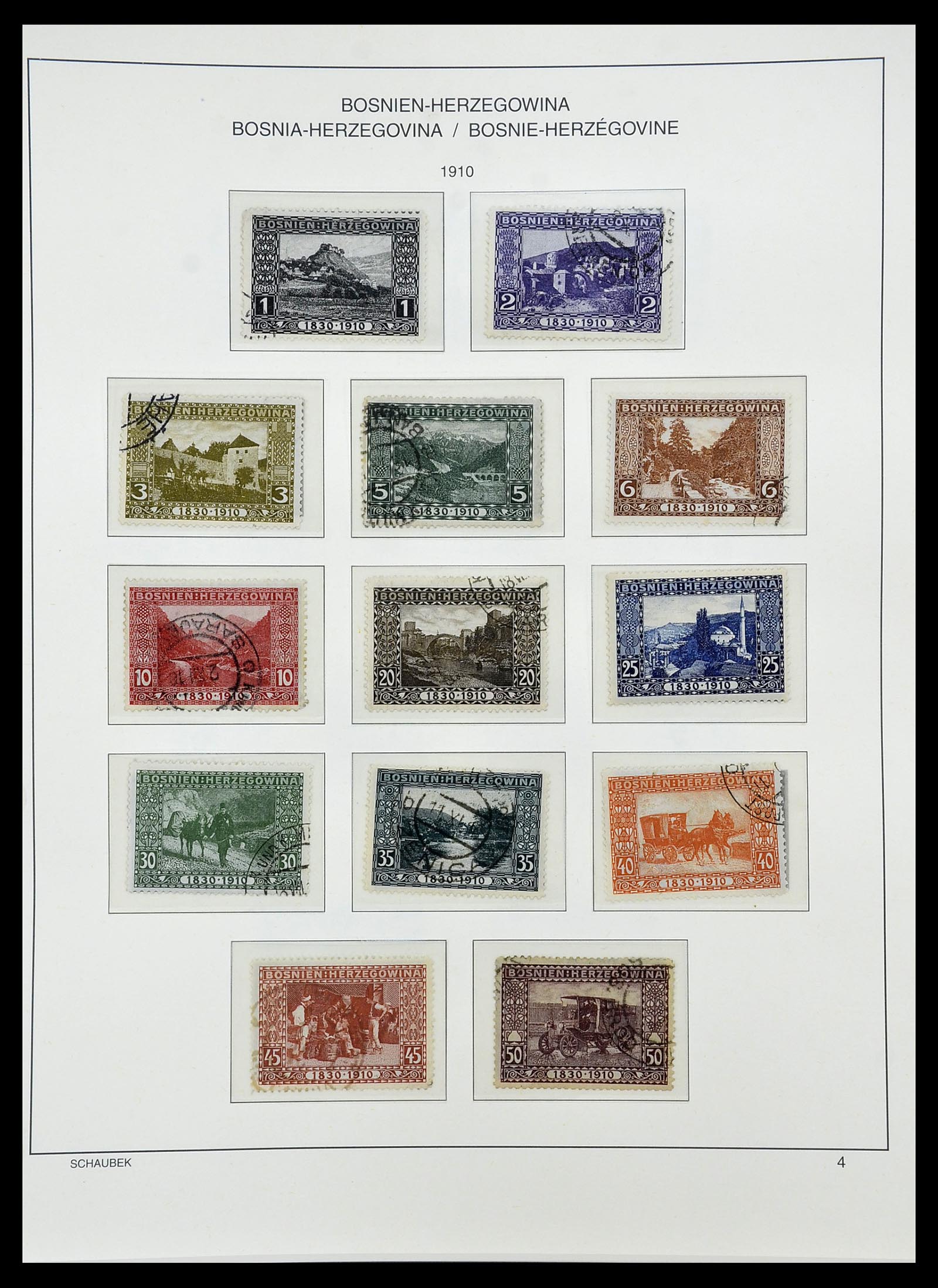 34624 0022 - Postzegelverzameling 34624 Oostenrijkse gebieden 1850-1918.