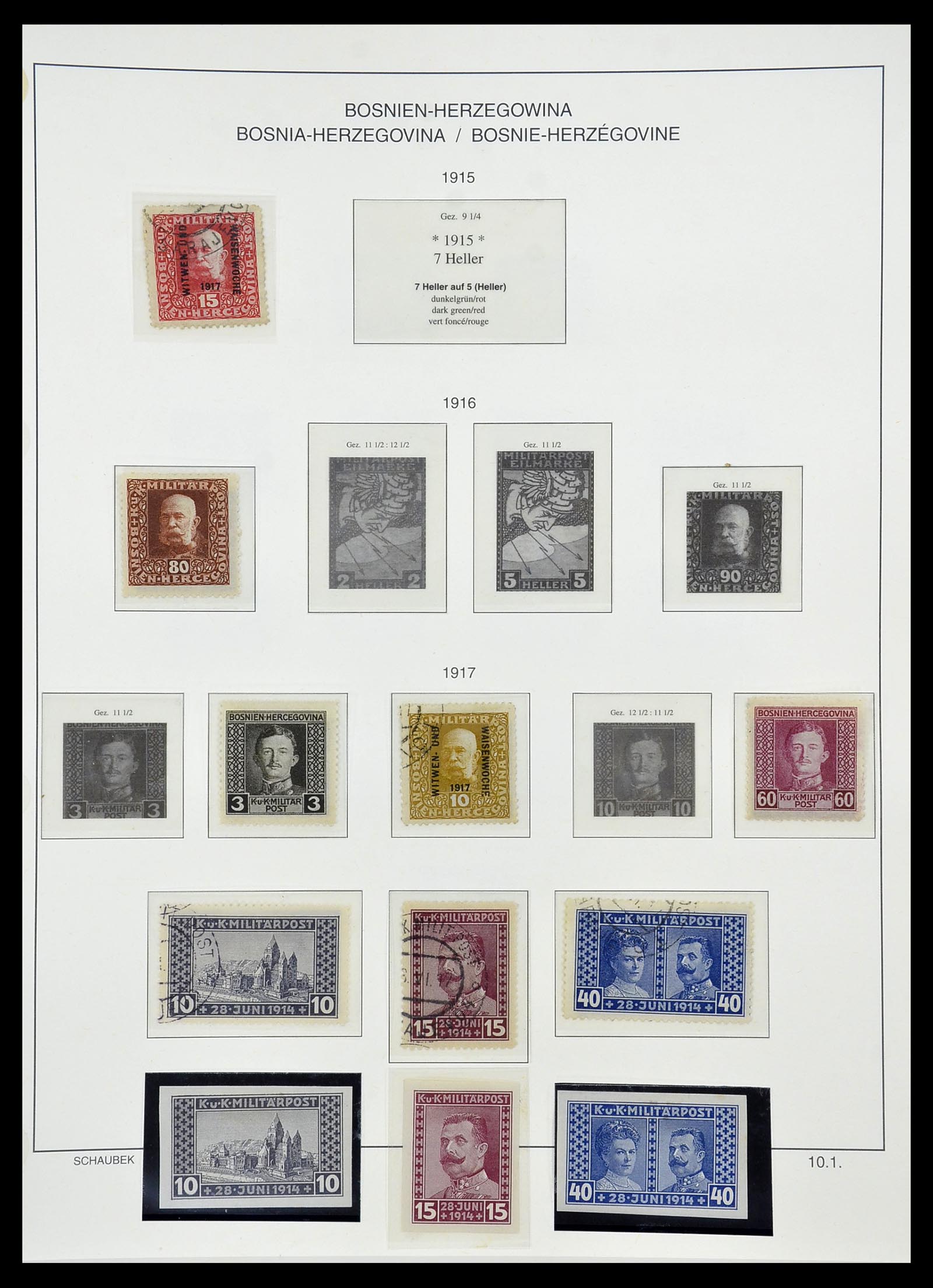 34624 0029 - Postzegelverzameling 34624 Oostenrijkse gebieden 1850-1918.