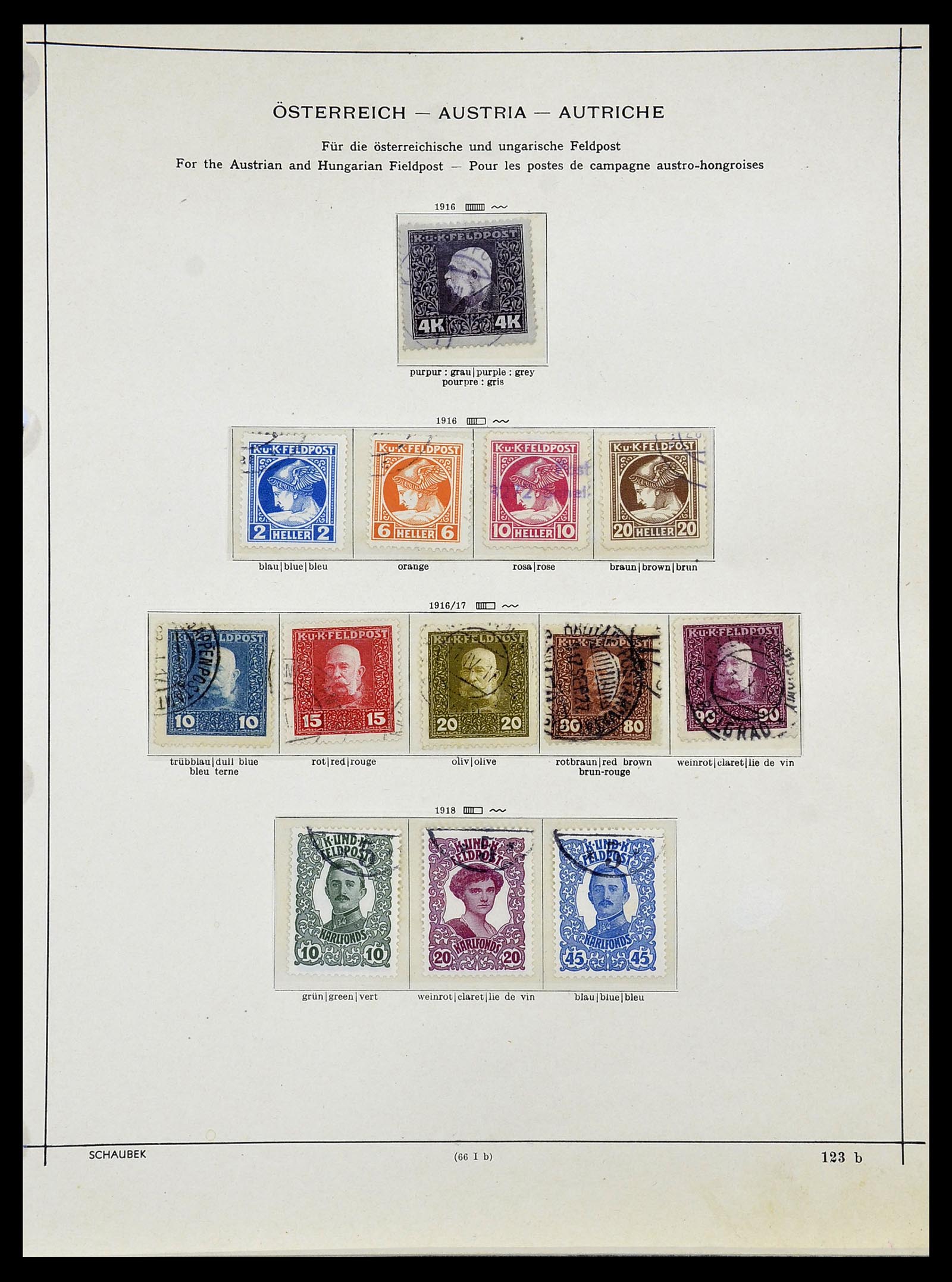 34624 003 - Postzegelverzameling 34624 Oostenrijkse gebieden 1850-1918.