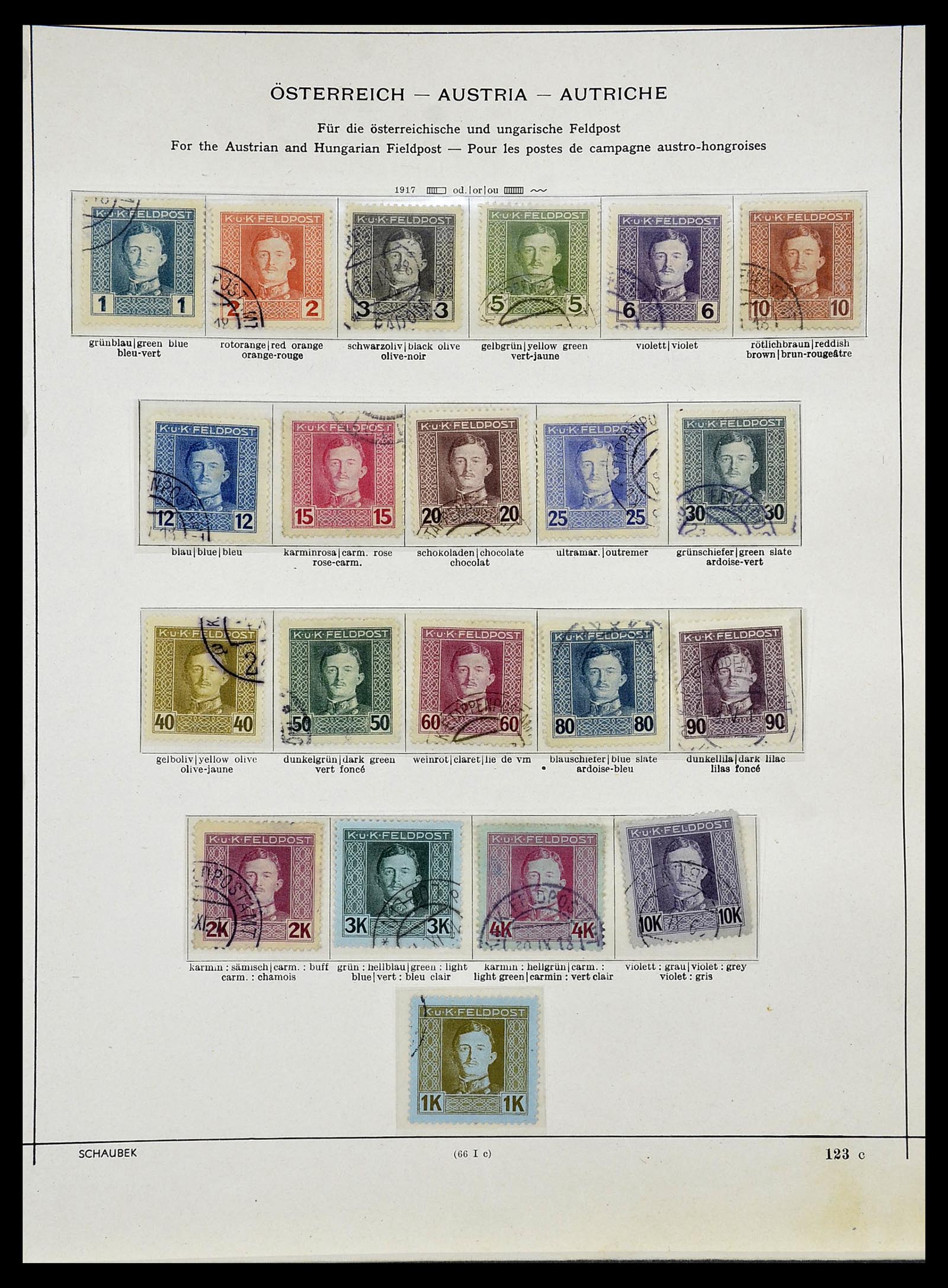 34624 004 - Postzegelverzameling 34624 Oostenrijkse gebieden 1850-1918.