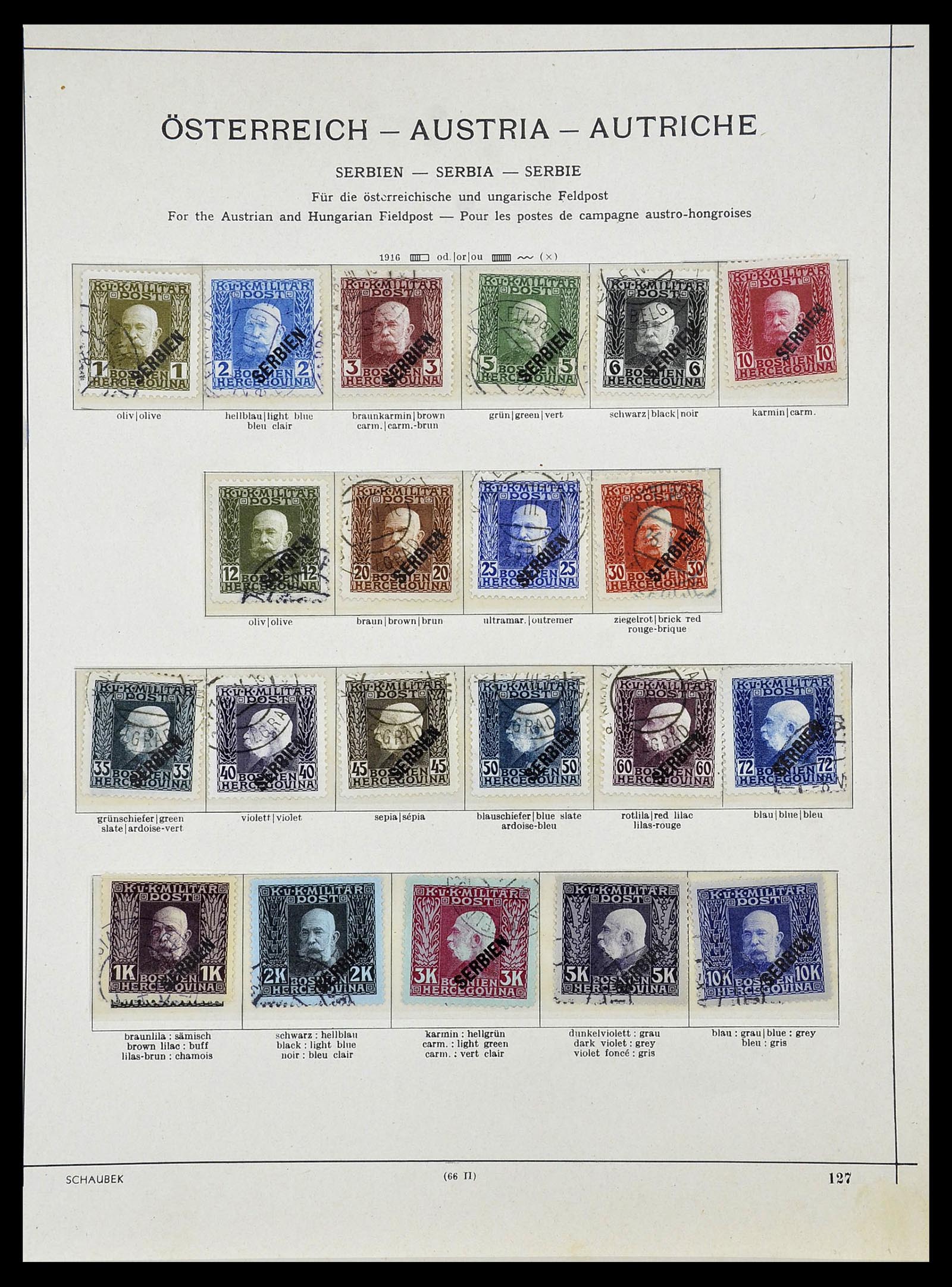 34624 011 - Postzegelverzameling 34624 Oostenrijkse gebieden 1850-1918.