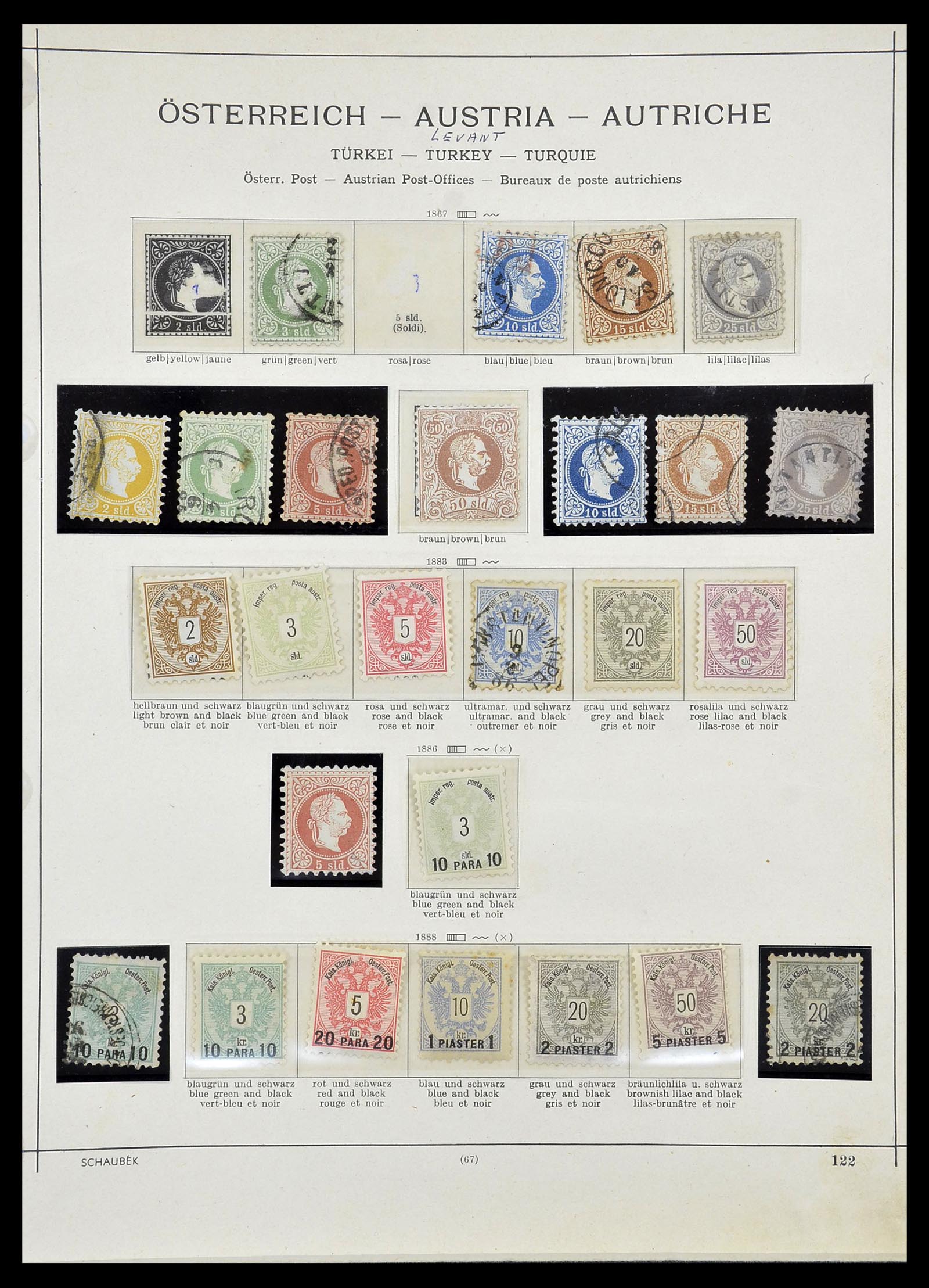 34624 014 - Postzegelverzameling 34624 Oostenrijkse gebieden 1850-1918.