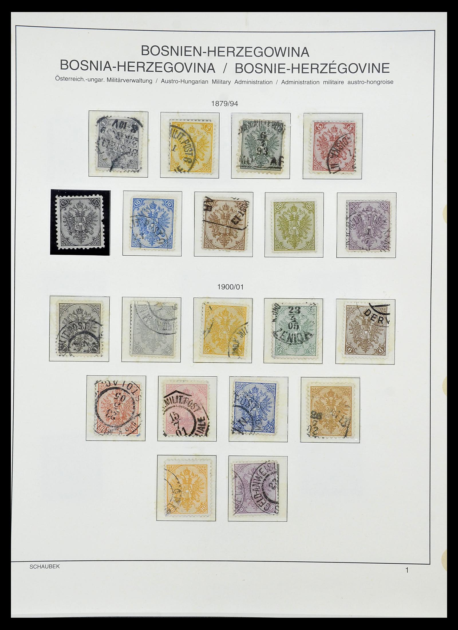 34624 018 - Postzegelverzameling 34624 Oostenrijkse gebieden 1850-1918.