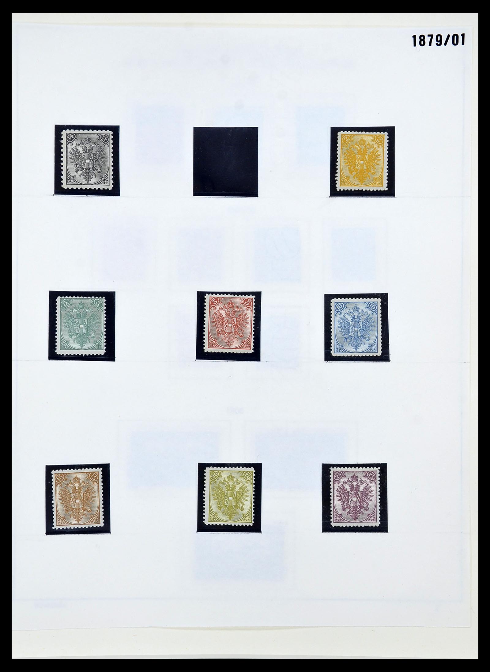 34624 019 - Postzegelverzameling 34624 Oostenrijkse gebieden 1850-1918.