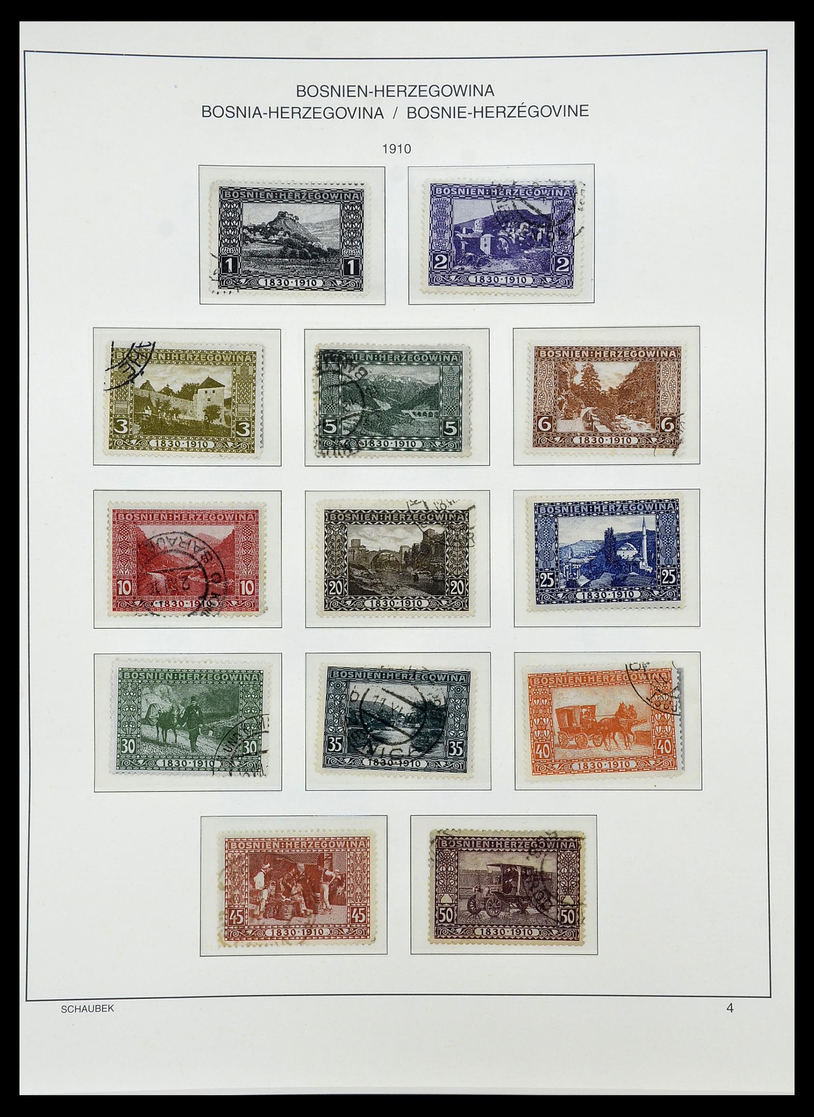 34624 022 - Postzegelverzameling 34624 Oostenrijkse gebieden 1850-1918.