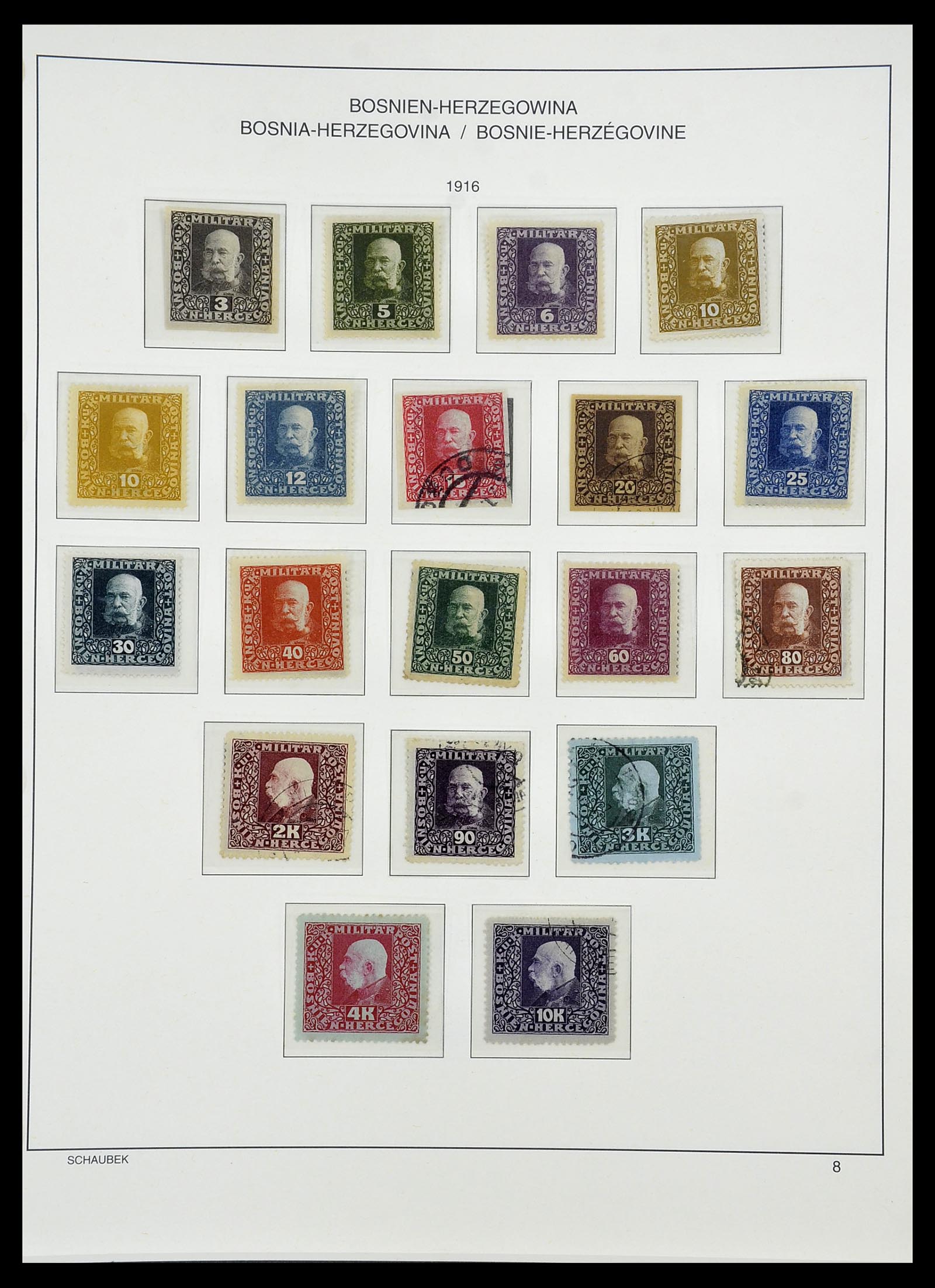34624 026 - Postzegelverzameling 34624 Oostenrijkse gebieden 1850-1918.
