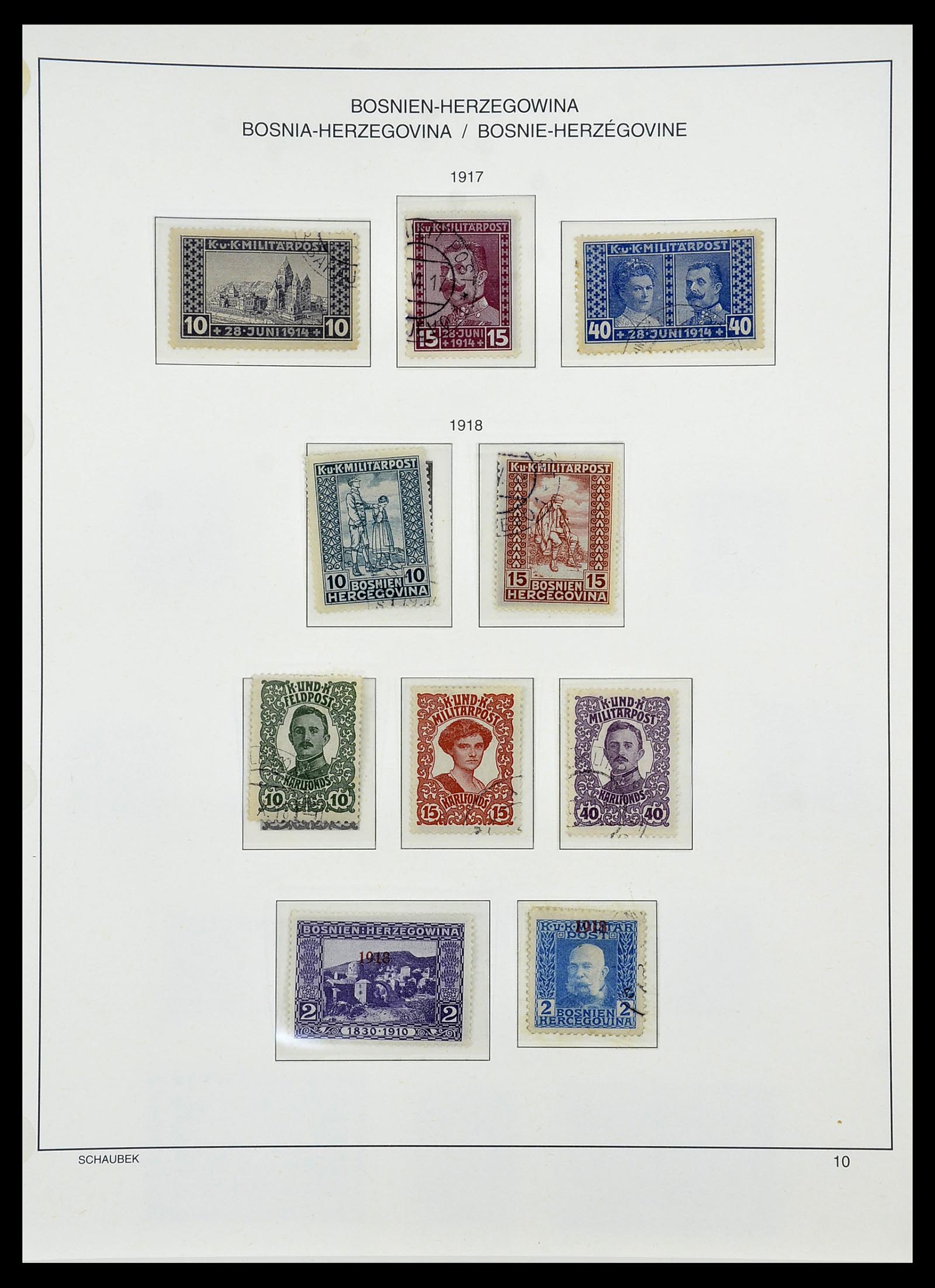 34624 028 - Postzegelverzameling 34624 Oostenrijkse gebieden 1850-1918.