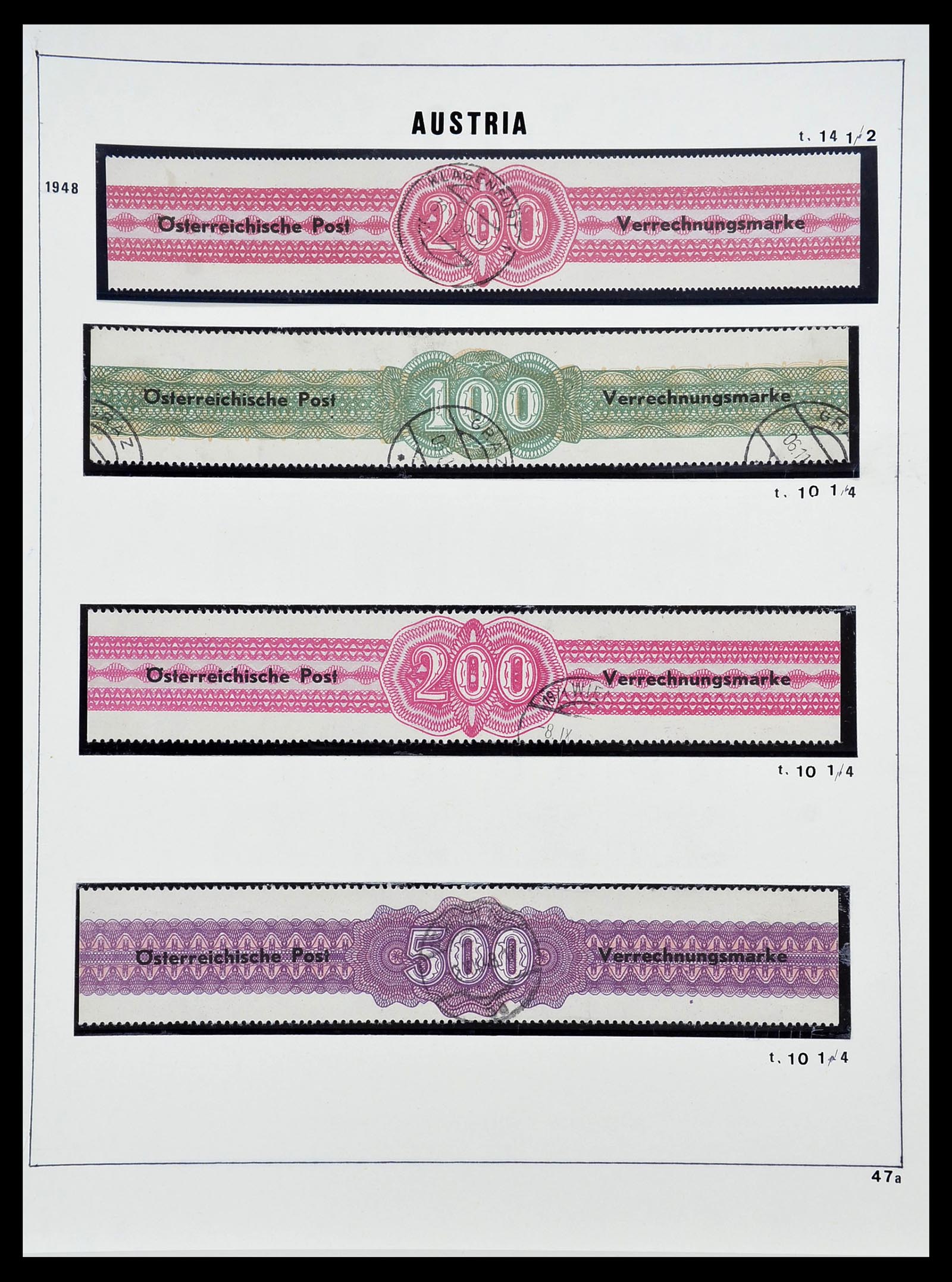 34624 034 - Stamp Collection 34624 Austrian territories 1850-1918.