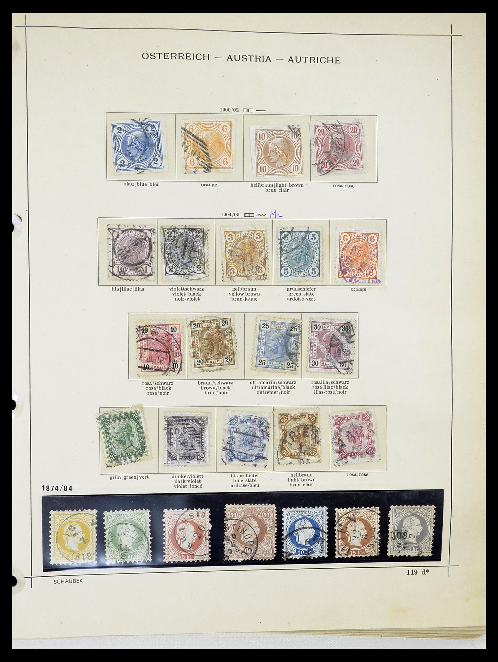 34625 007 - Stamp Collection 34625 Austria 1850-2015.
