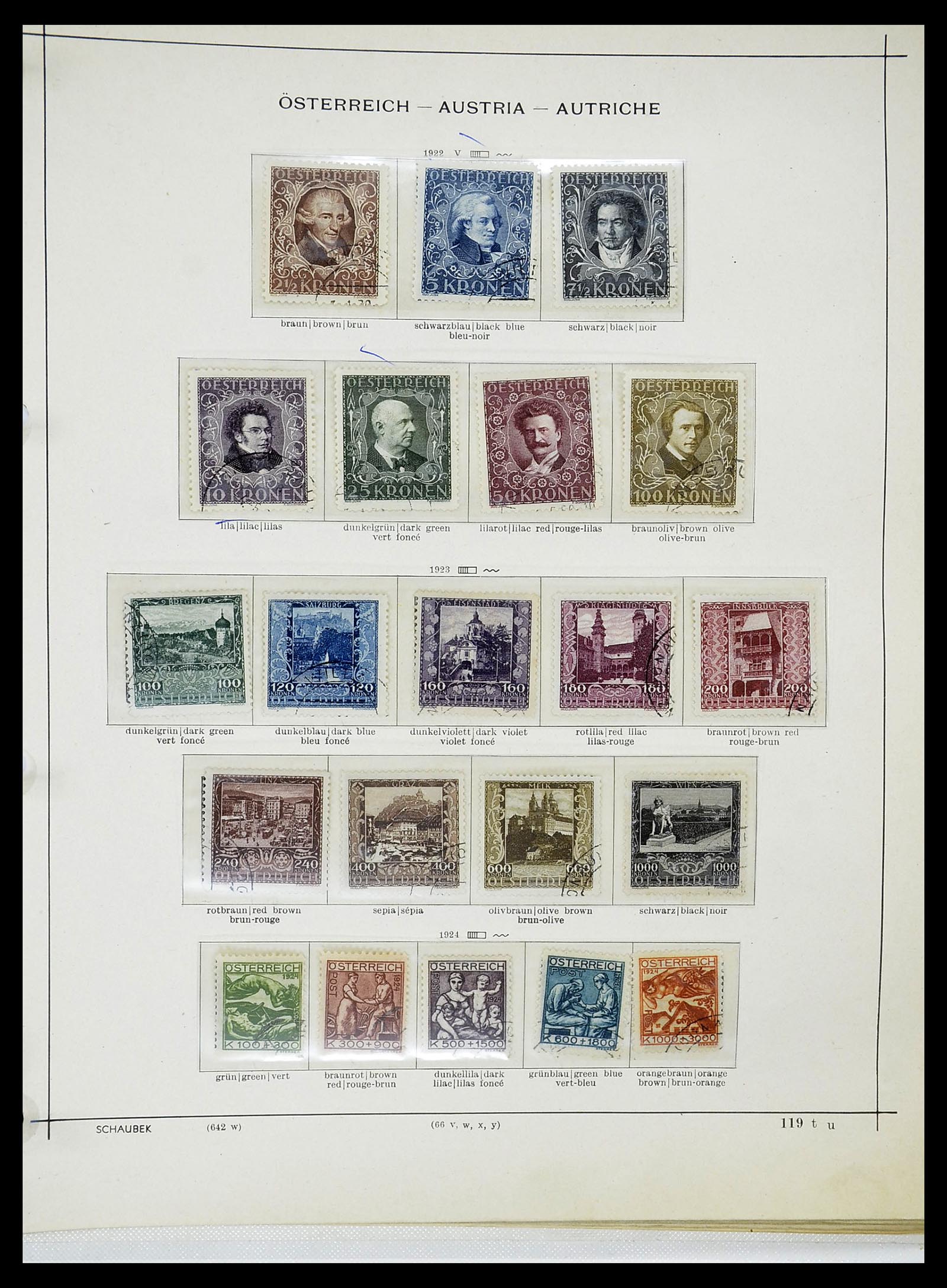 34625 024 - Stamp Collection 34625 Austria 1850-2015.
